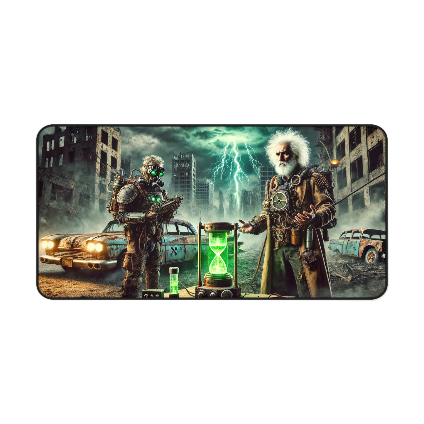 Post-Apocalyptic Time Travelers - Desk Mat