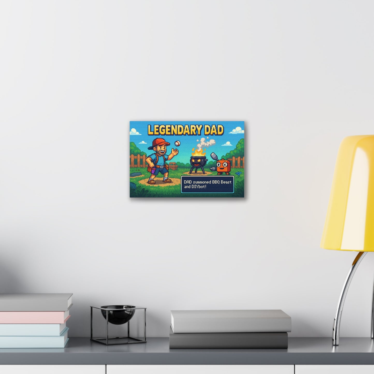 Legendary Dad Trainer Canvas Art - A Pocket Monsters Trainer Parody