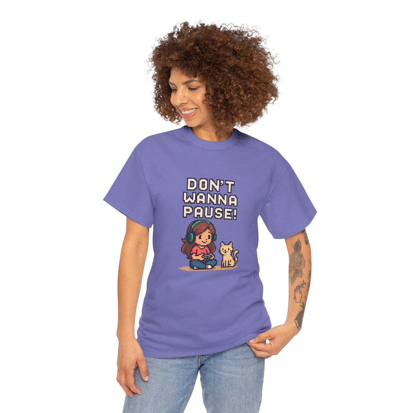 Don't Wanna Pause - Women's Heavy Cotton Tee