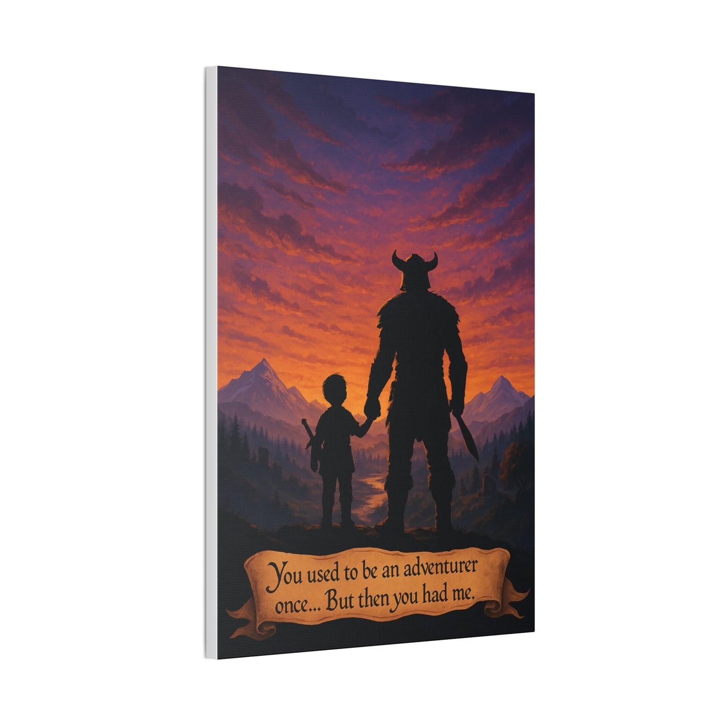 You Used to Be an Adventurer... Canvas Art - A Skyrim Quote Parody