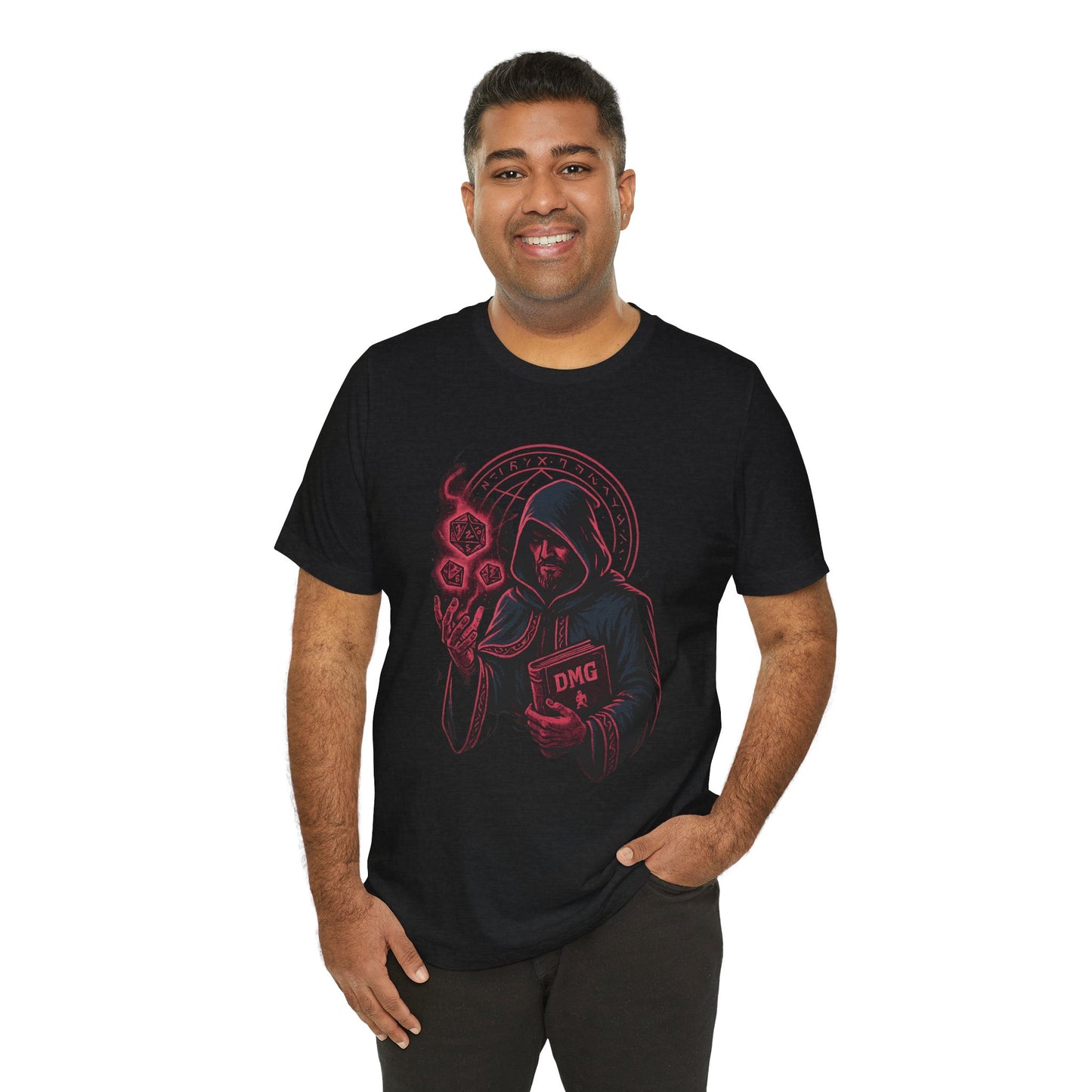 Nerdcore Icons - The Dungeon Master (Red) - Unisex Jersey Short Sleeve Tee