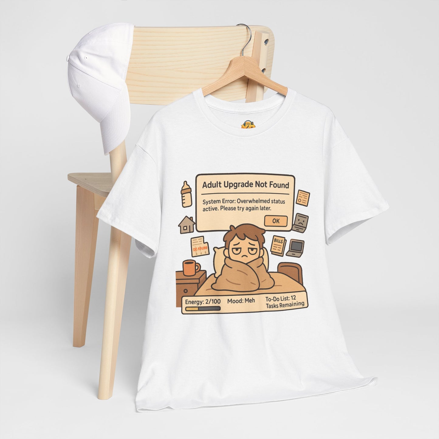 "Adult Upgrade Not Found" - Men's Heavy Cotton Tee