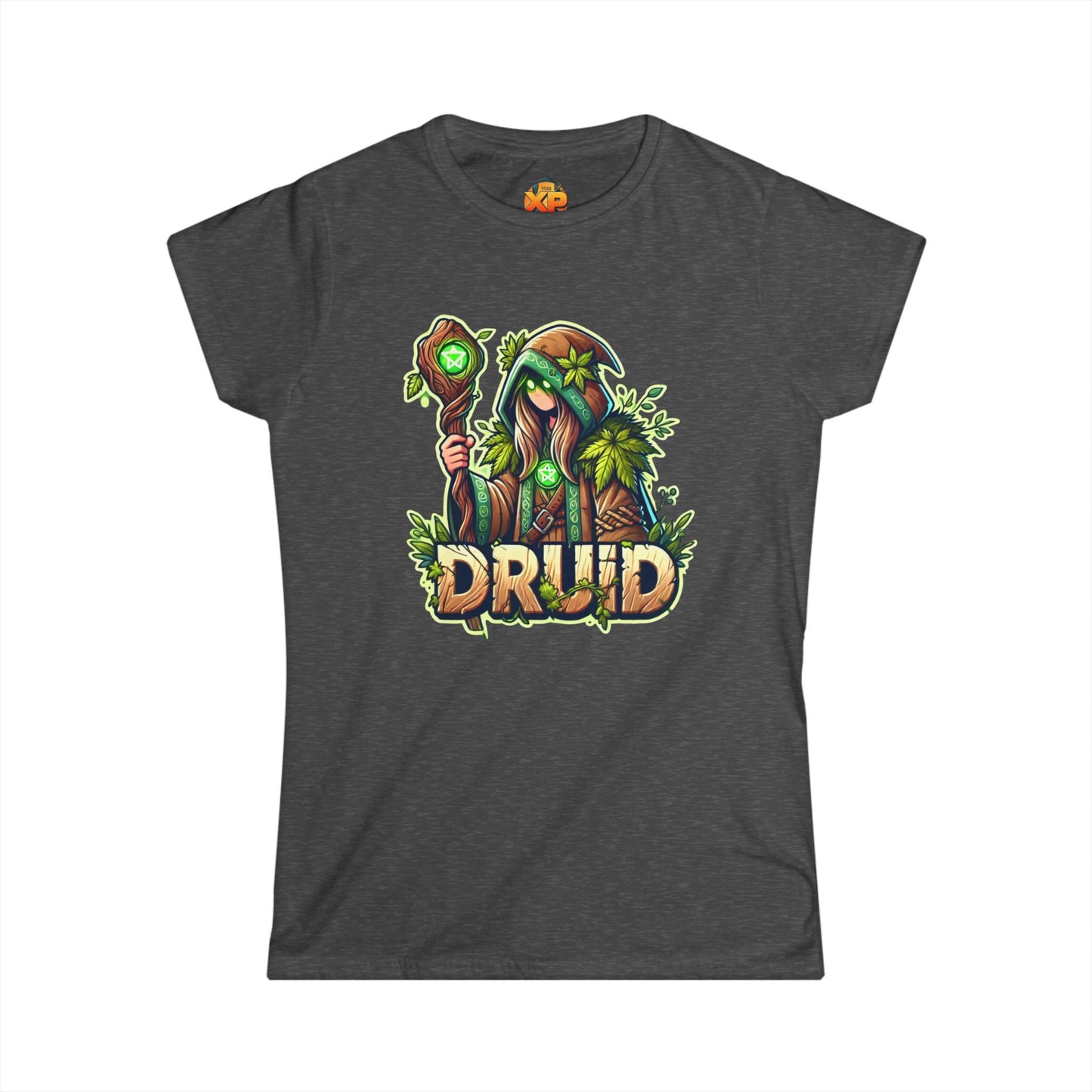 Druid Cartoon - Women's Softstyle Tee