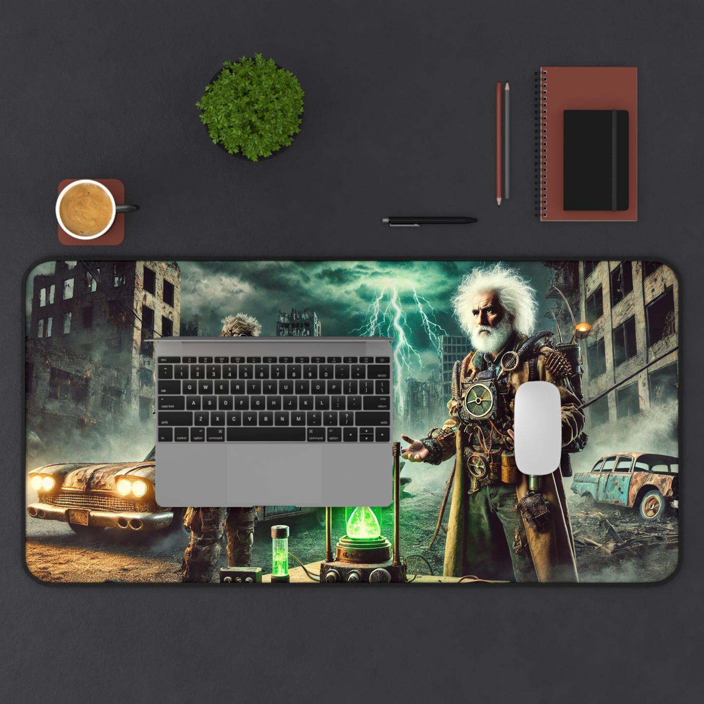 Post-Apocalyptic Time Travelers - Desk Mat