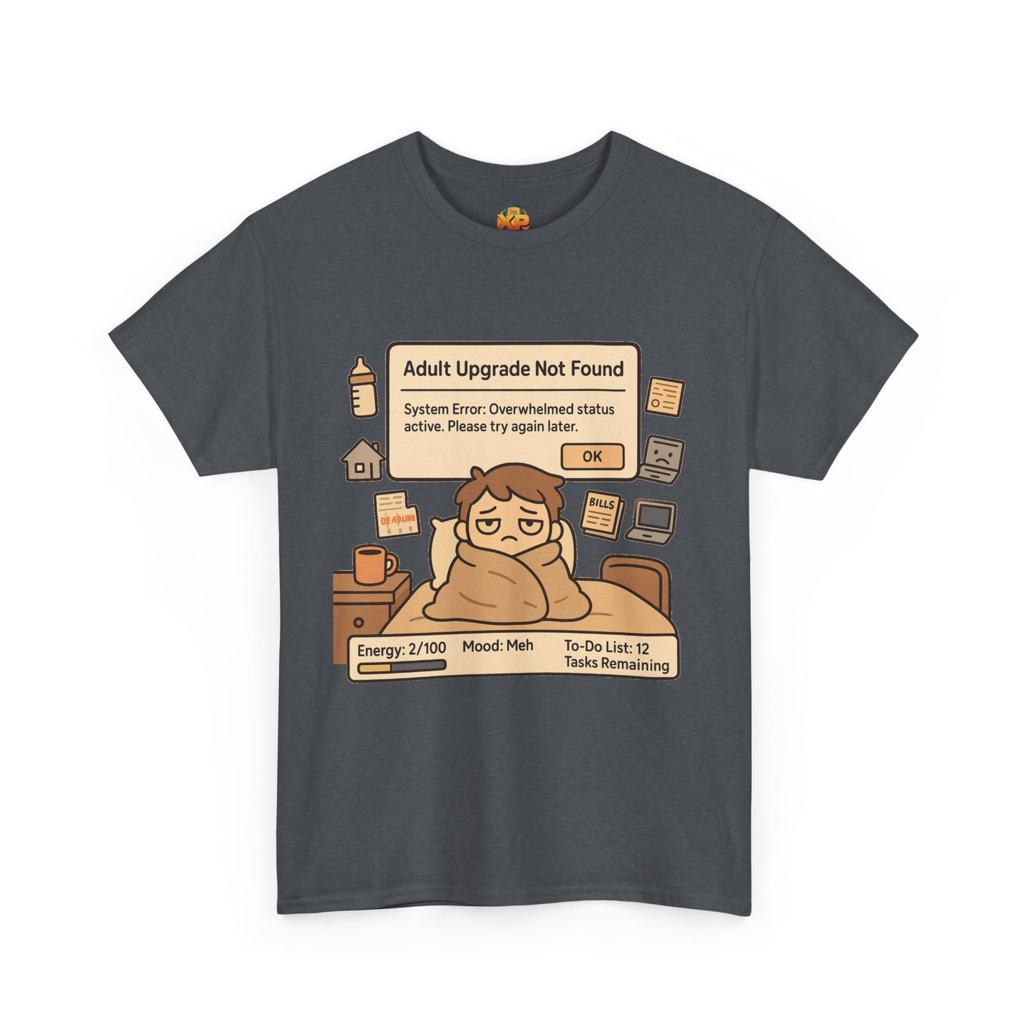 "Adult Upgrade Not Found" - Men's Heavy Cotton Tee