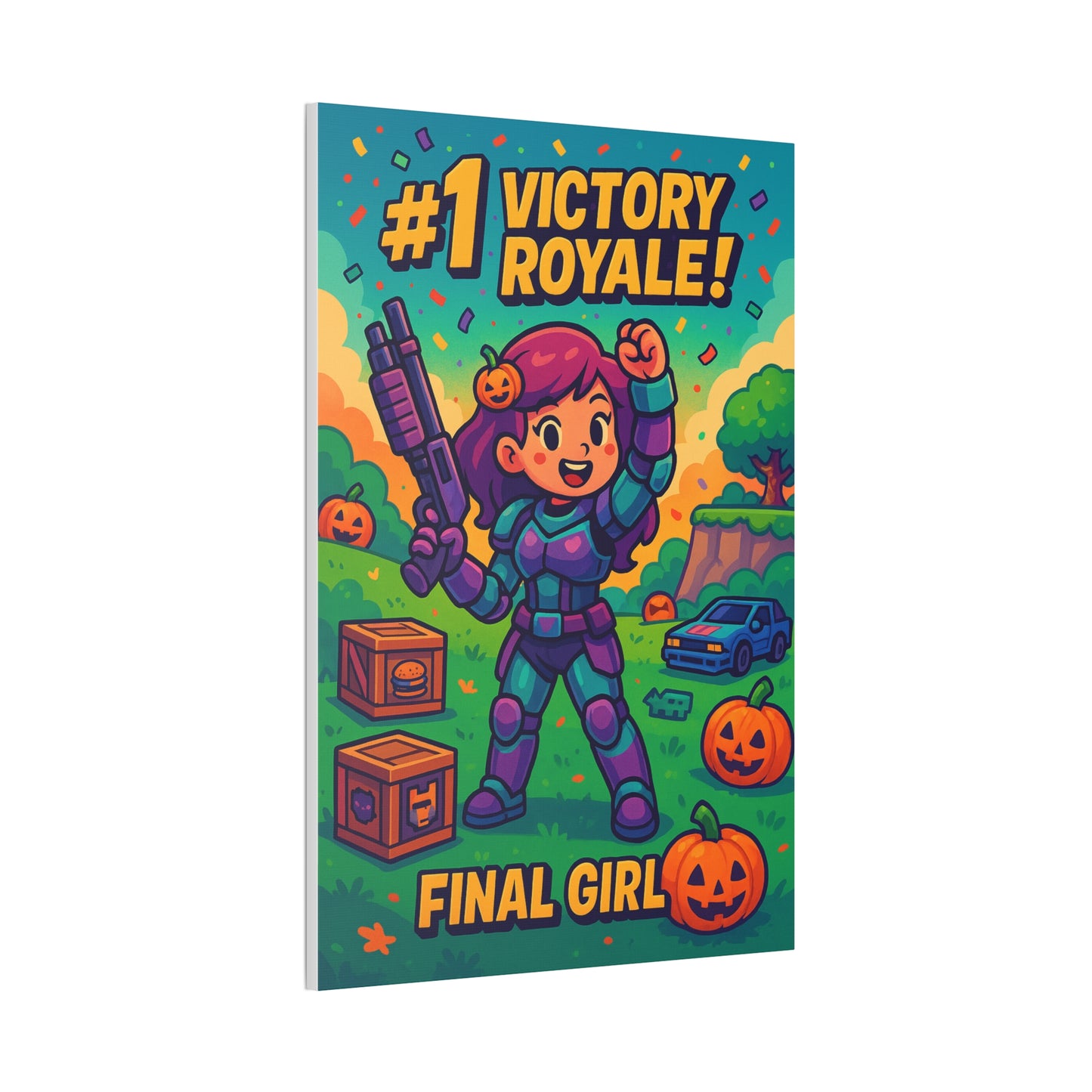 #1 Victory Royale! Final Girl - Canvas Print