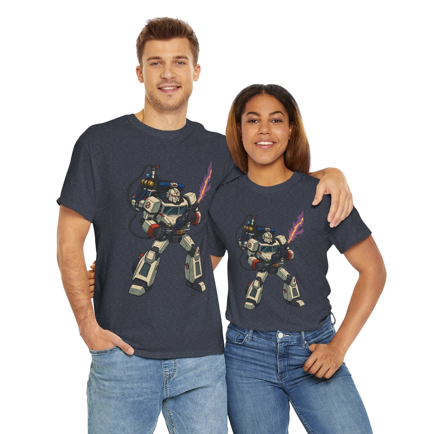 Ecto-1 Transformer Crossover - Men's Heavy Cotton T-Shirt