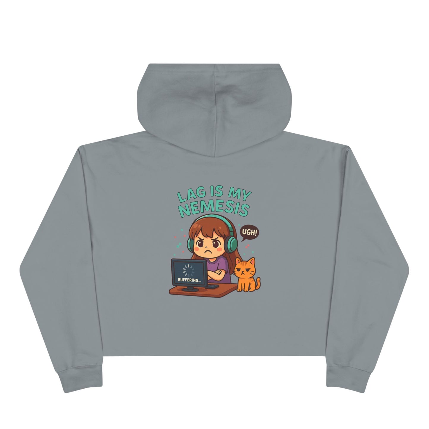 Lag is My Nemesis - Crop Hoodie