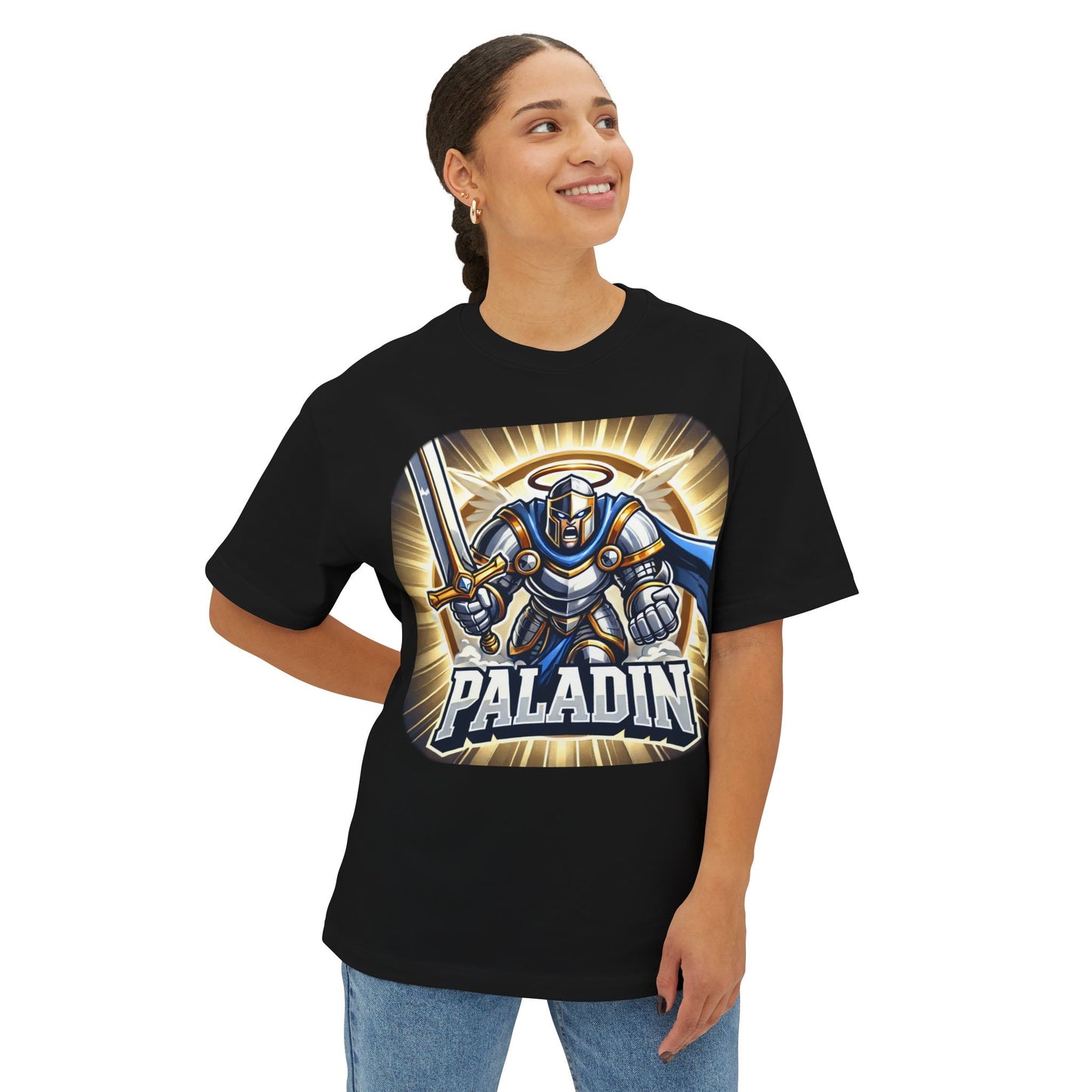 Paladin Cartoon - Women's Oversized Boxy Tee