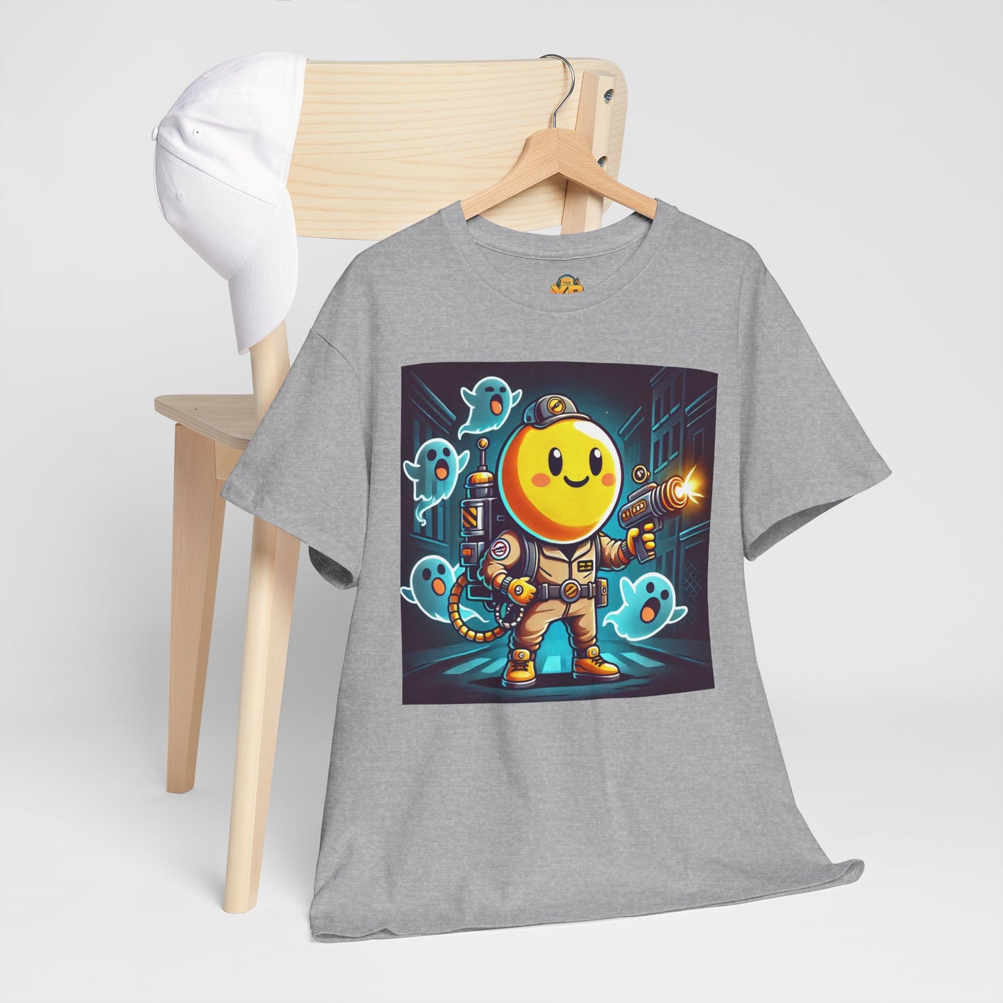 Ghost Hunting Yellow Dude - Men's Heavy Cotton Tee