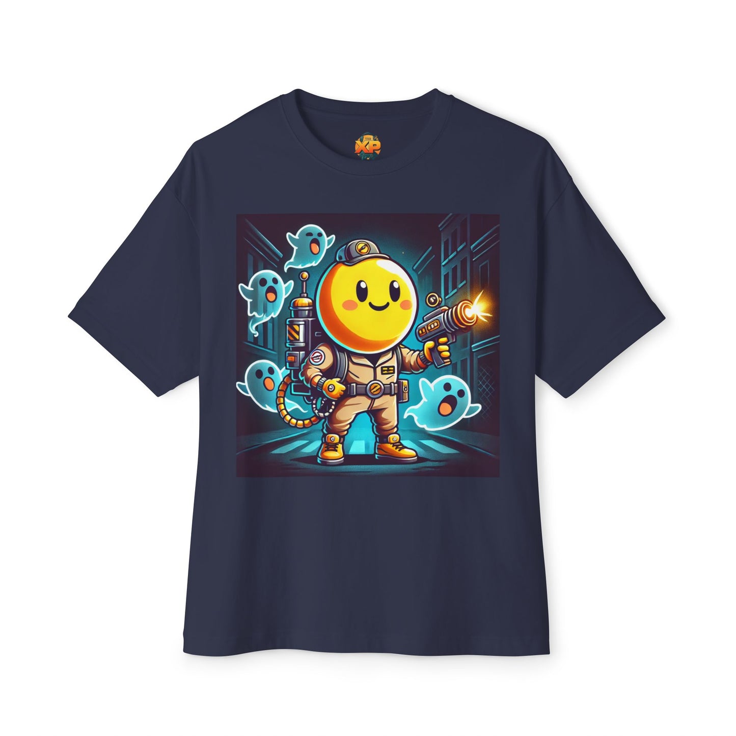 Ghost Hunting Yellow Dude - Women's Oversized Boxy Tee