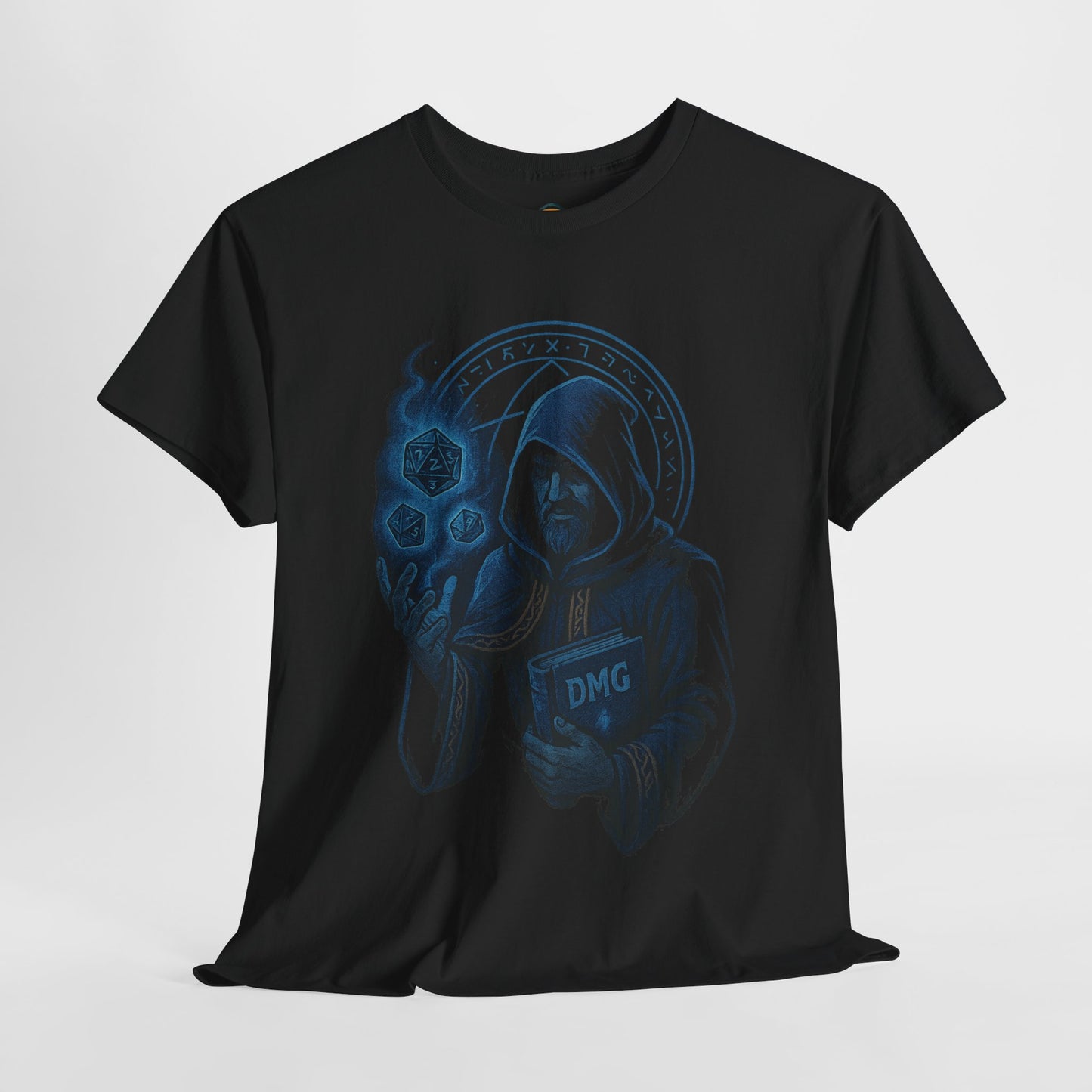 Nerdcore Icons - The Dungeon Master (Blue) - Unisex Heavy Cotton Tee