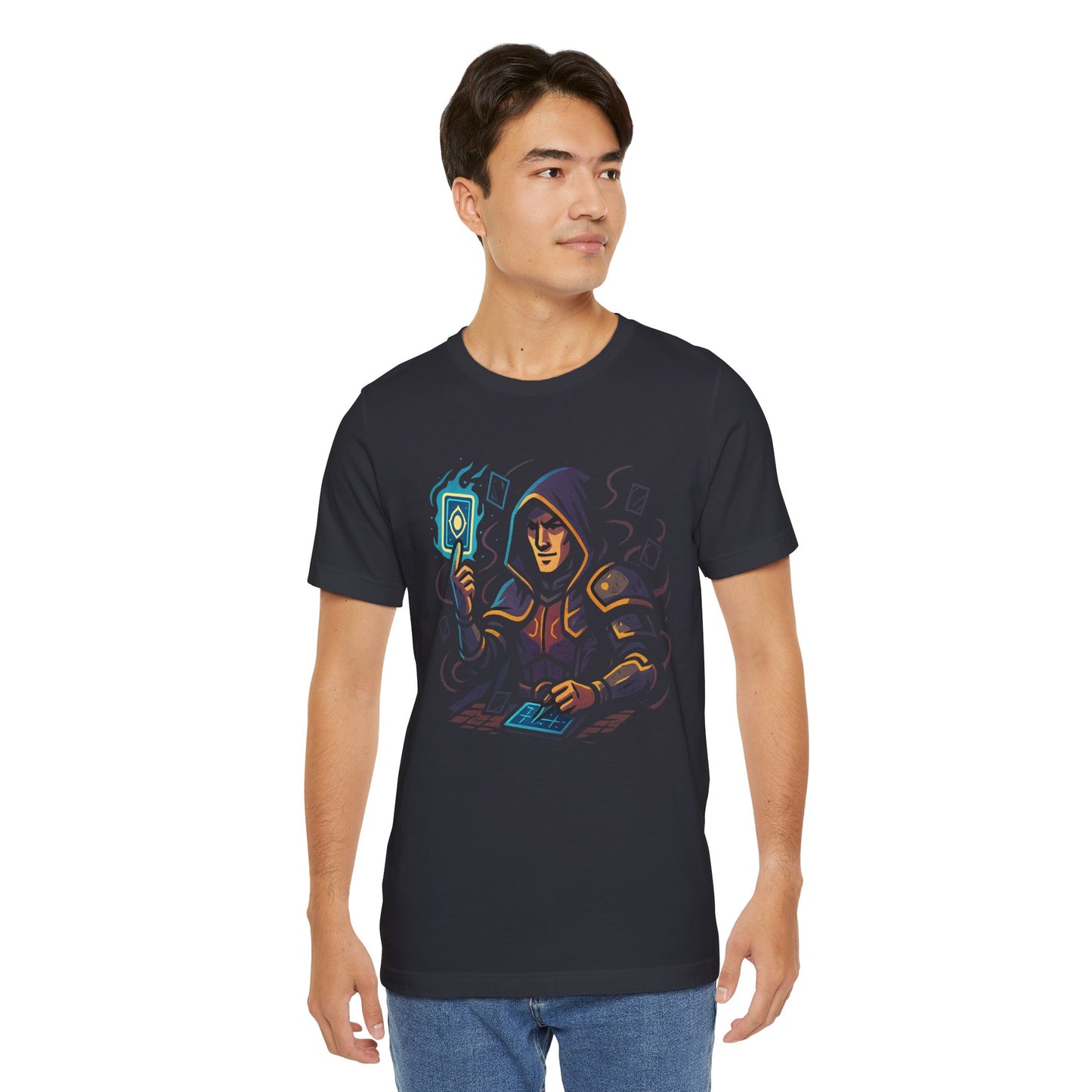 Nerdcore Icons - The Card Duelist - Unisex Jersey Short Sleeve Tee