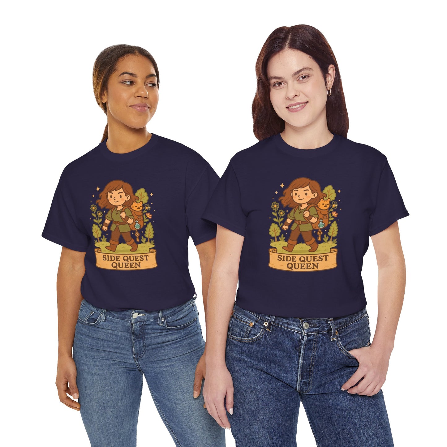 Side Quest Queen - Women's Heavy Cotton Tee