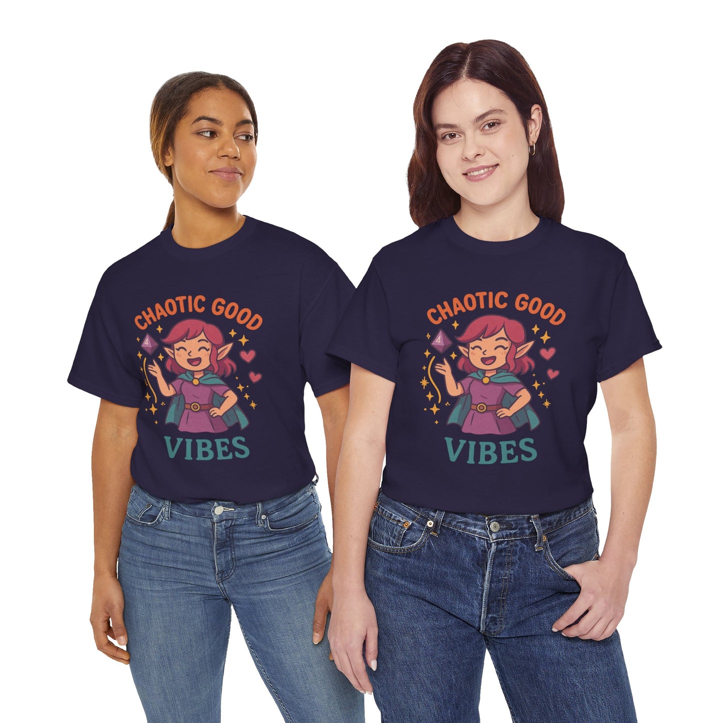 Chaotic Good Vibes - Women's Heavy Cotton Tee