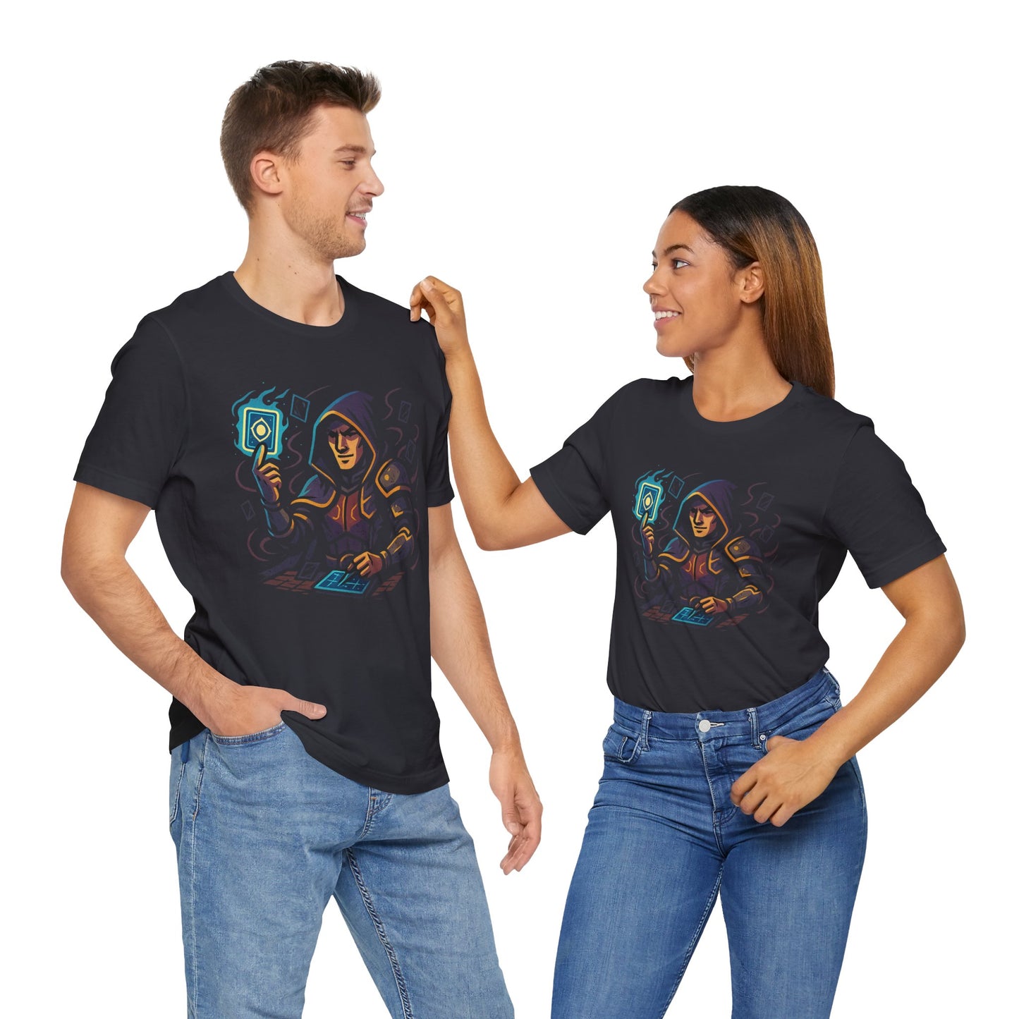 Nerdcore Icons - The Card Duelist - Unisex Jersey Short Sleeve Tee