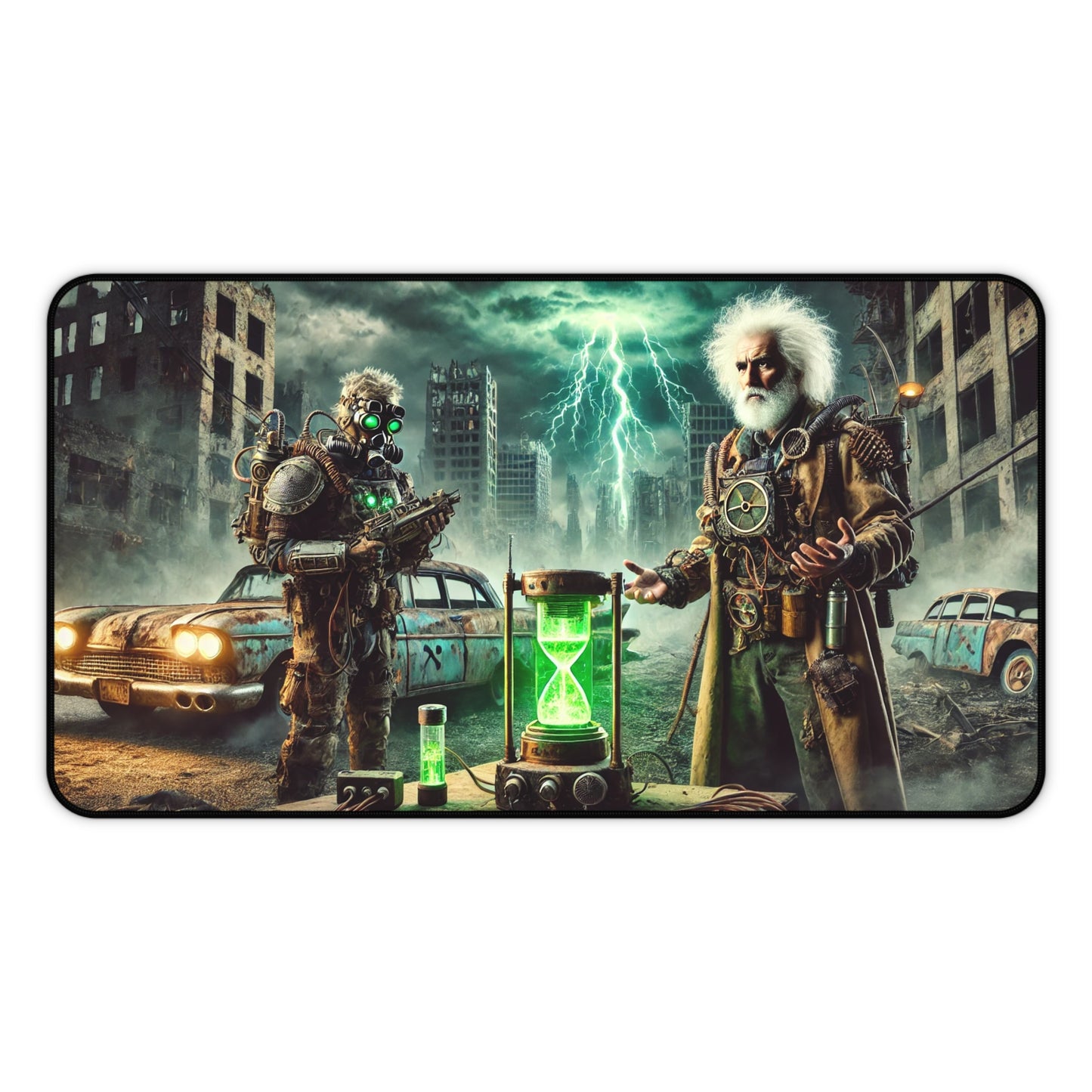 Post-Apocalyptic Time Travelers - Desk Mat