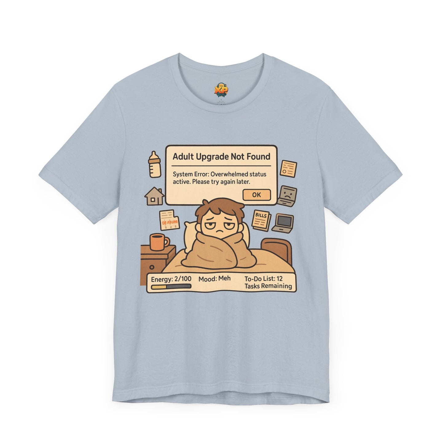 "Adult Upgrade Not Found" - Men's Jersey Short Sleeve Tee