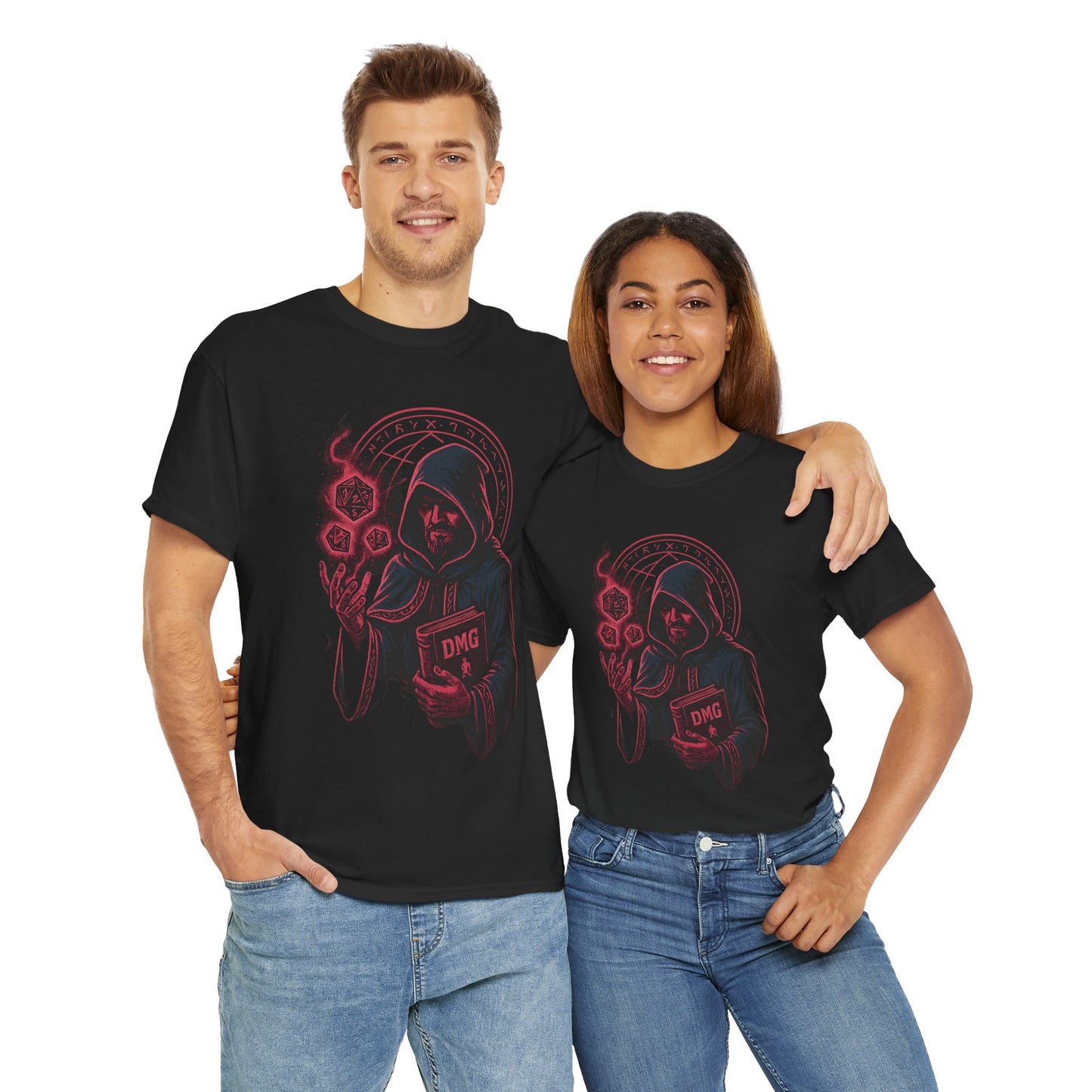 Nerdcore Icons - The Dungeon Master (Red) - Unisex Heavy Cotton Tee