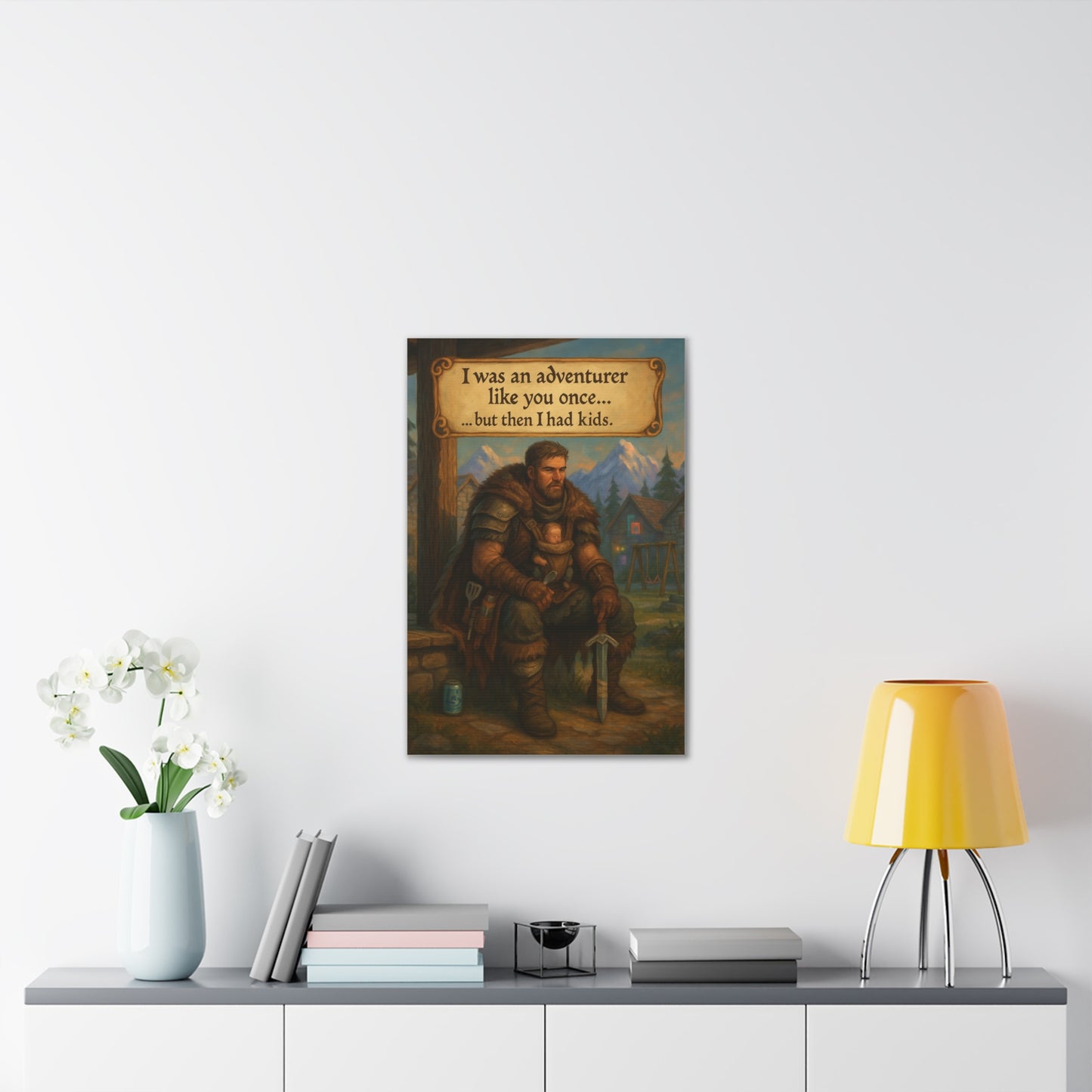 I Was an Adventurer Like You Once... Canvas Art - A Skyrim 'Took An Arrow' Parody