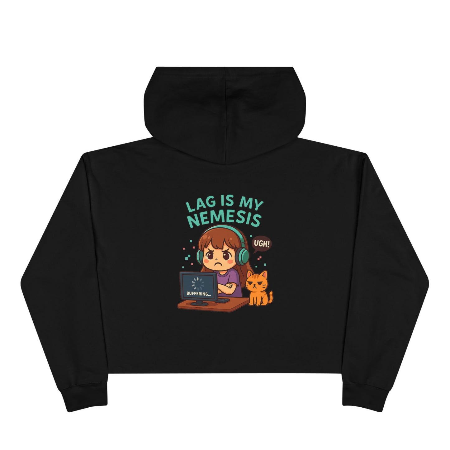 Lag is My Nemesis - Crop Hoodie