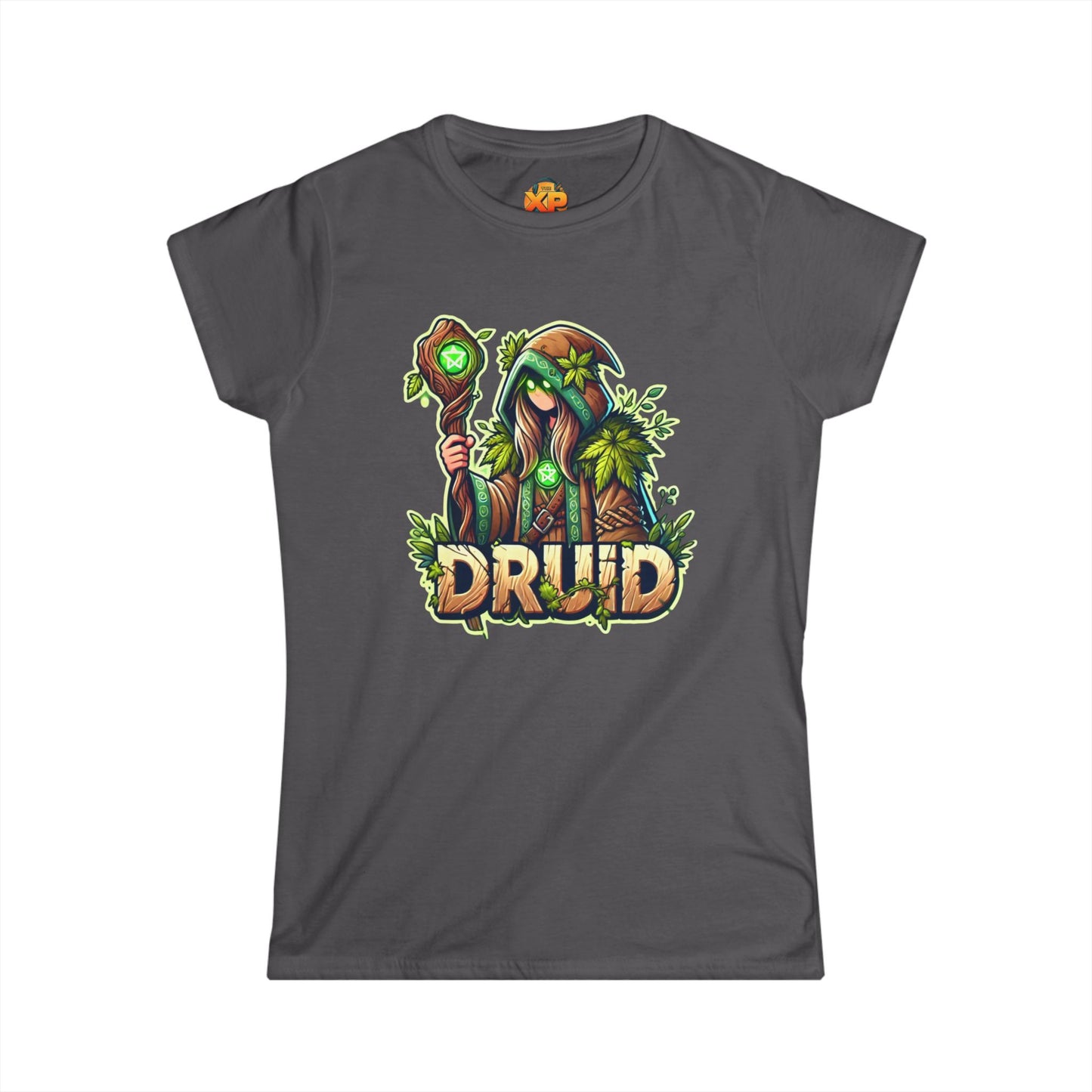 Druid Cartoon - Women's Softstyle Tee