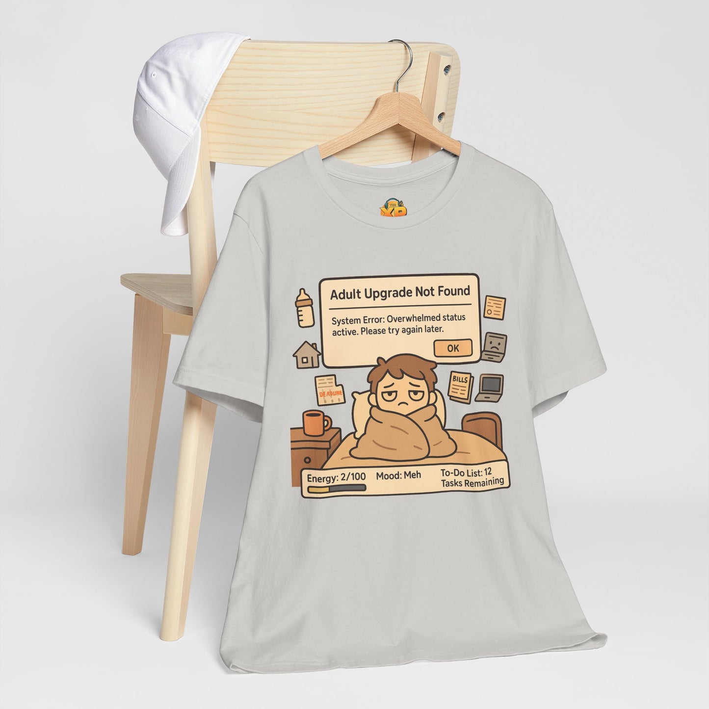 "Adult Upgrade Not Found" - Men's Jersey Short Sleeve Tee