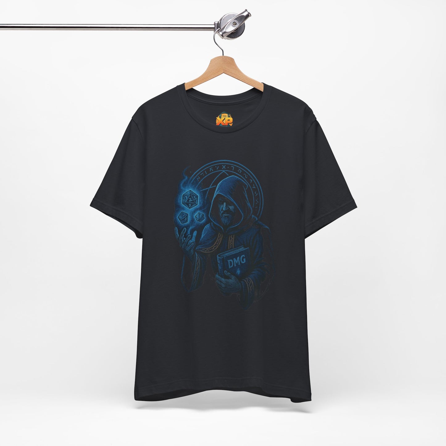 Nerdcore Icons - The Dungeon Master (Blue) - Unisex Jersey Short Sleeve Tee
