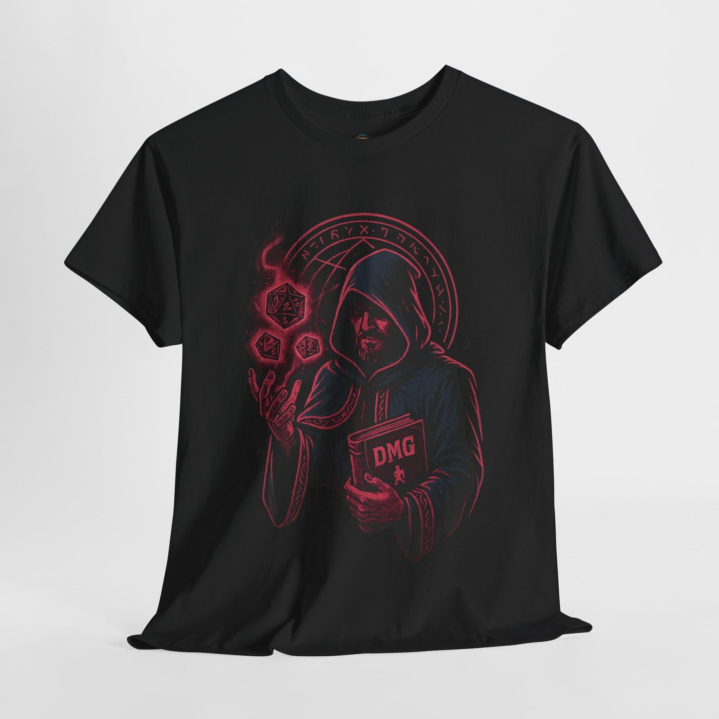 Nerdcore Icons - The Dungeon Master (Red) - Unisex Heavy Cotton Tee