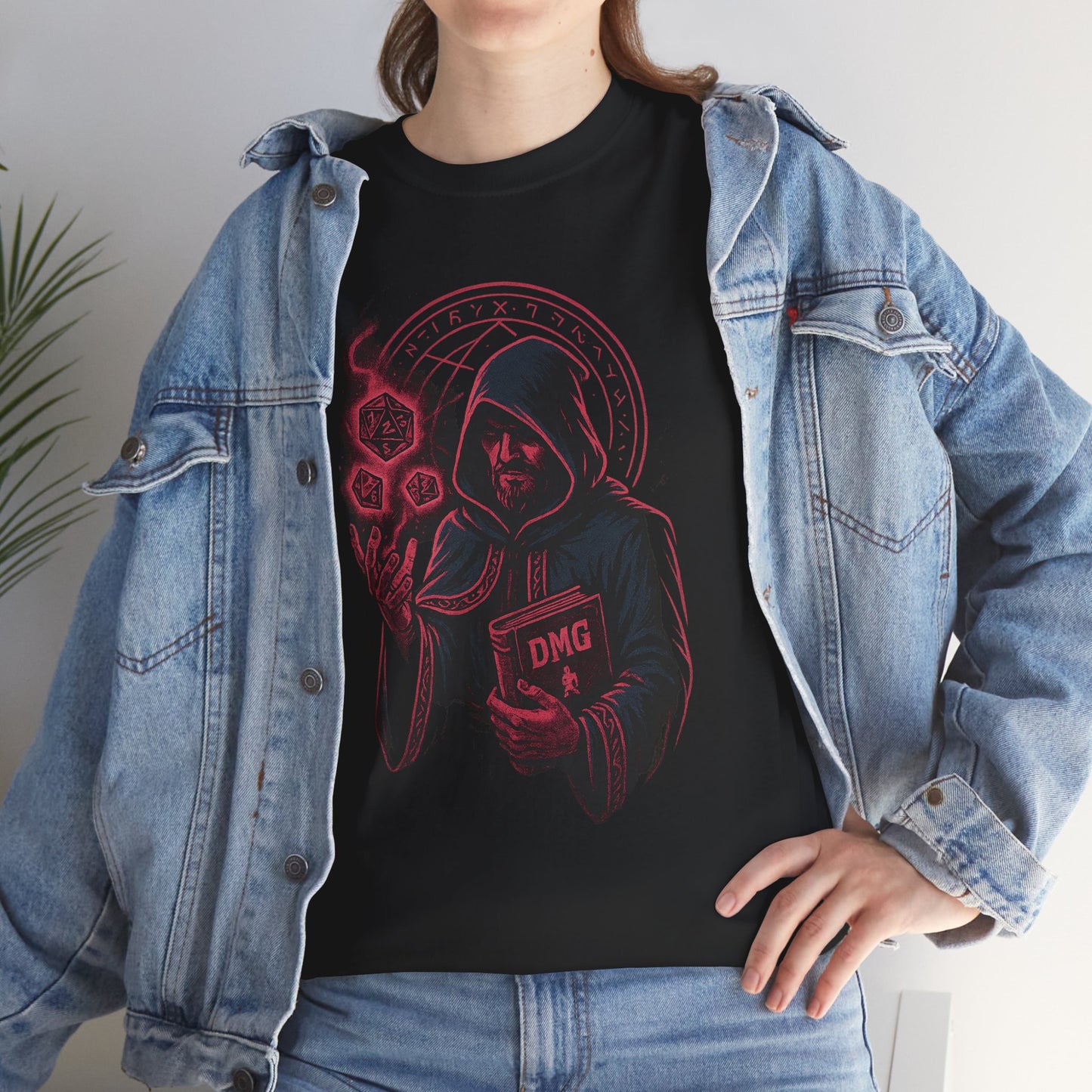 Nerdcore Icons - The Dungeon Master (Red) - Unisex Heavy Cotton Tee