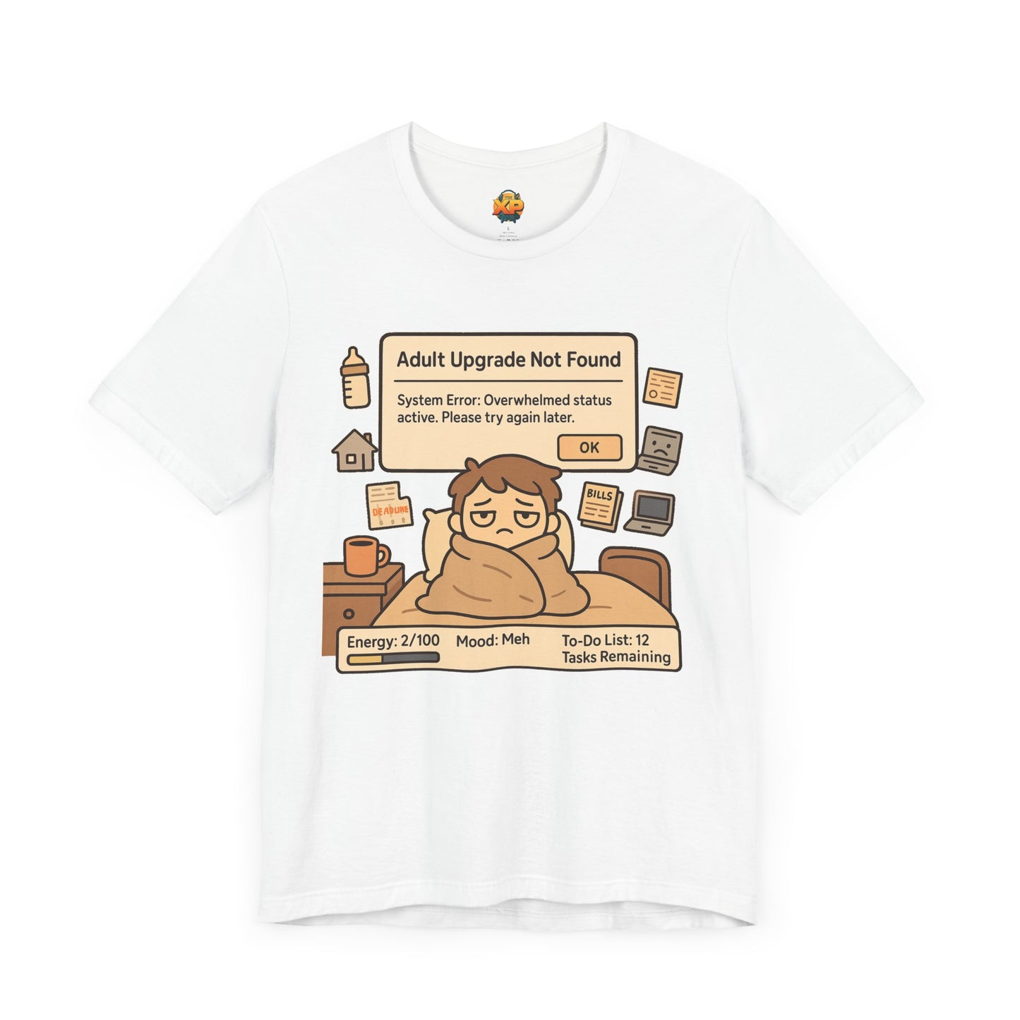 "Adult Upgrade Not Found" - Men's Jersey Short Sleeve Tee