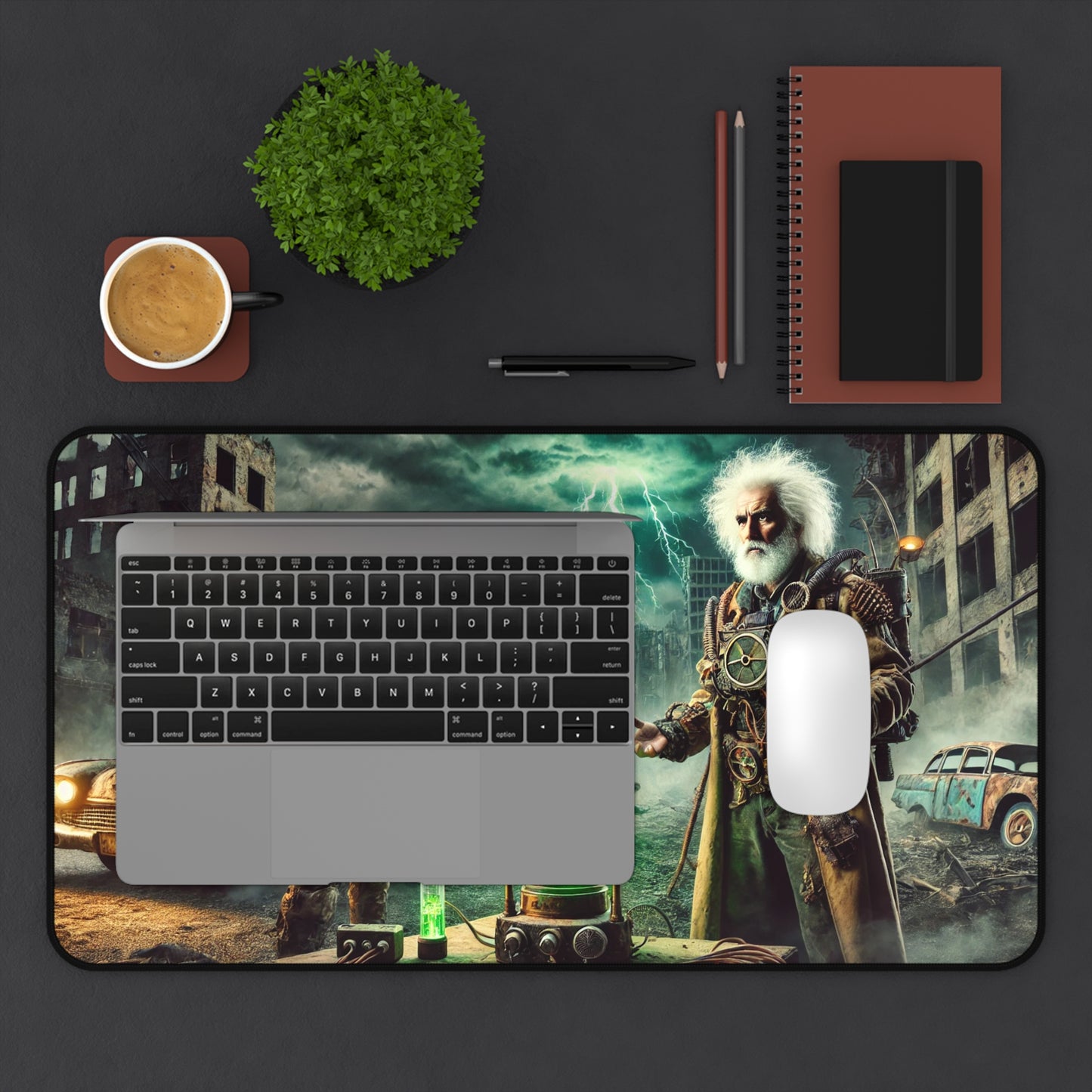 Post-Apocalyptic Time Travelers - Desk Mat