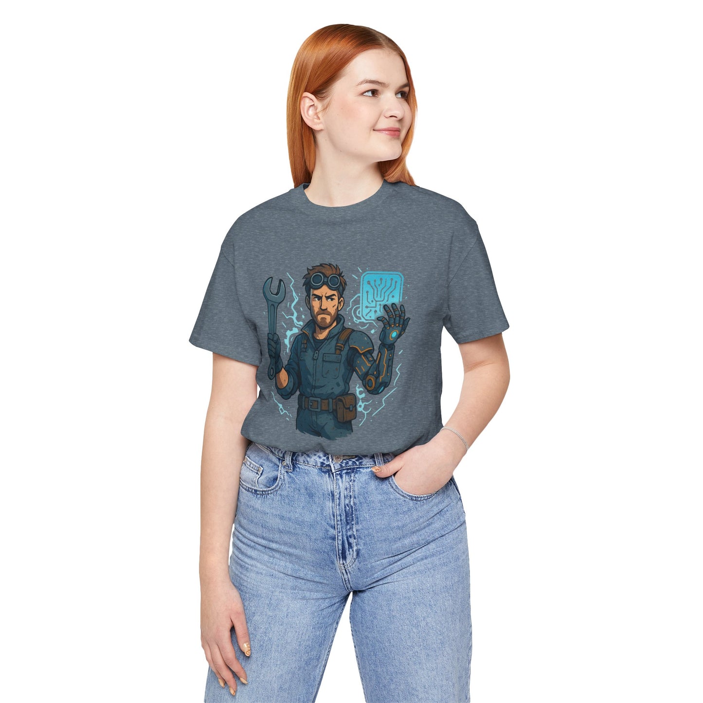 Nerdcore Icons - The Mech Engineer - Unisex Jersey Short Sleeve Tee