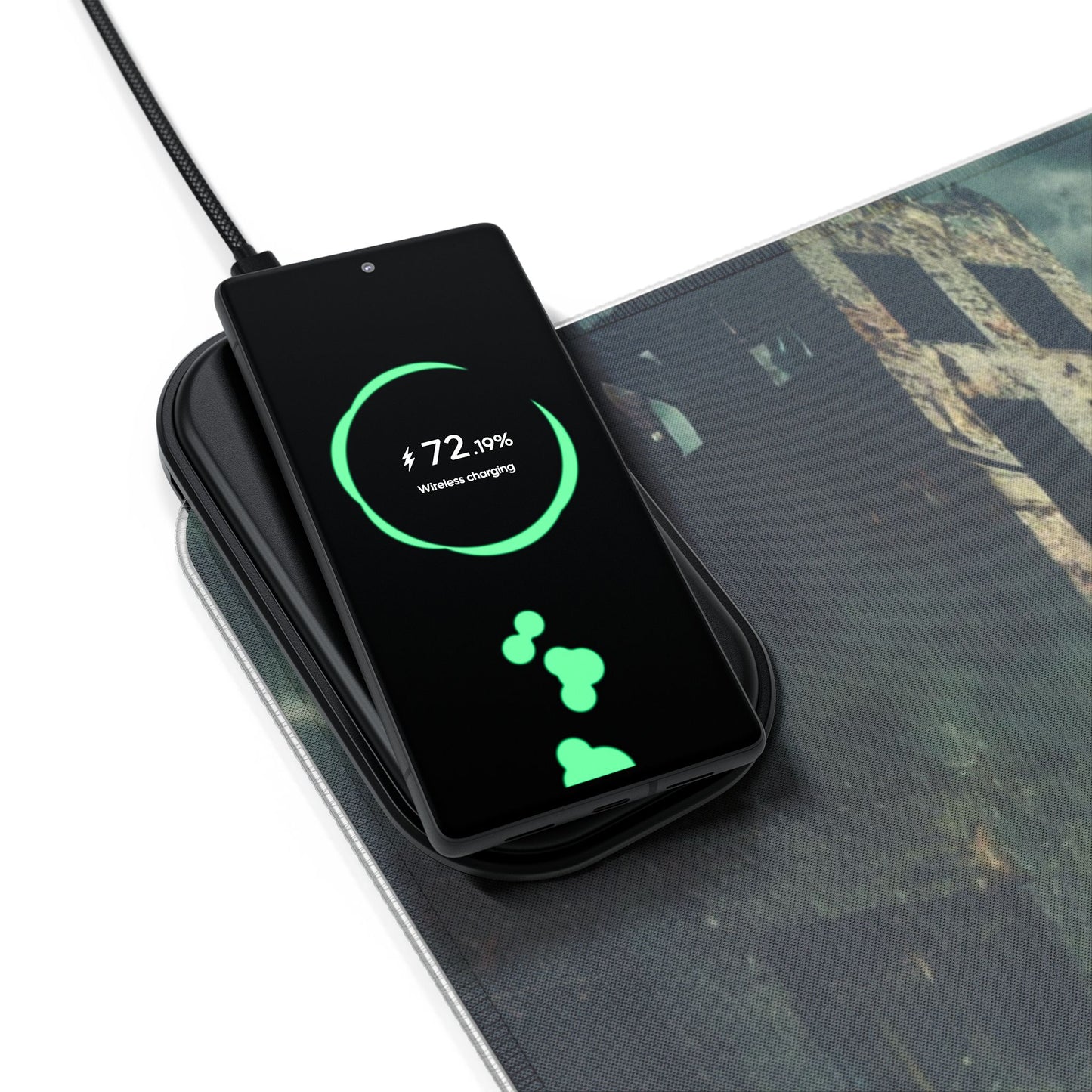 Post-Apocalyptic Time Travelers - Gaming Mouse Pad with RGB and Wireless Charging