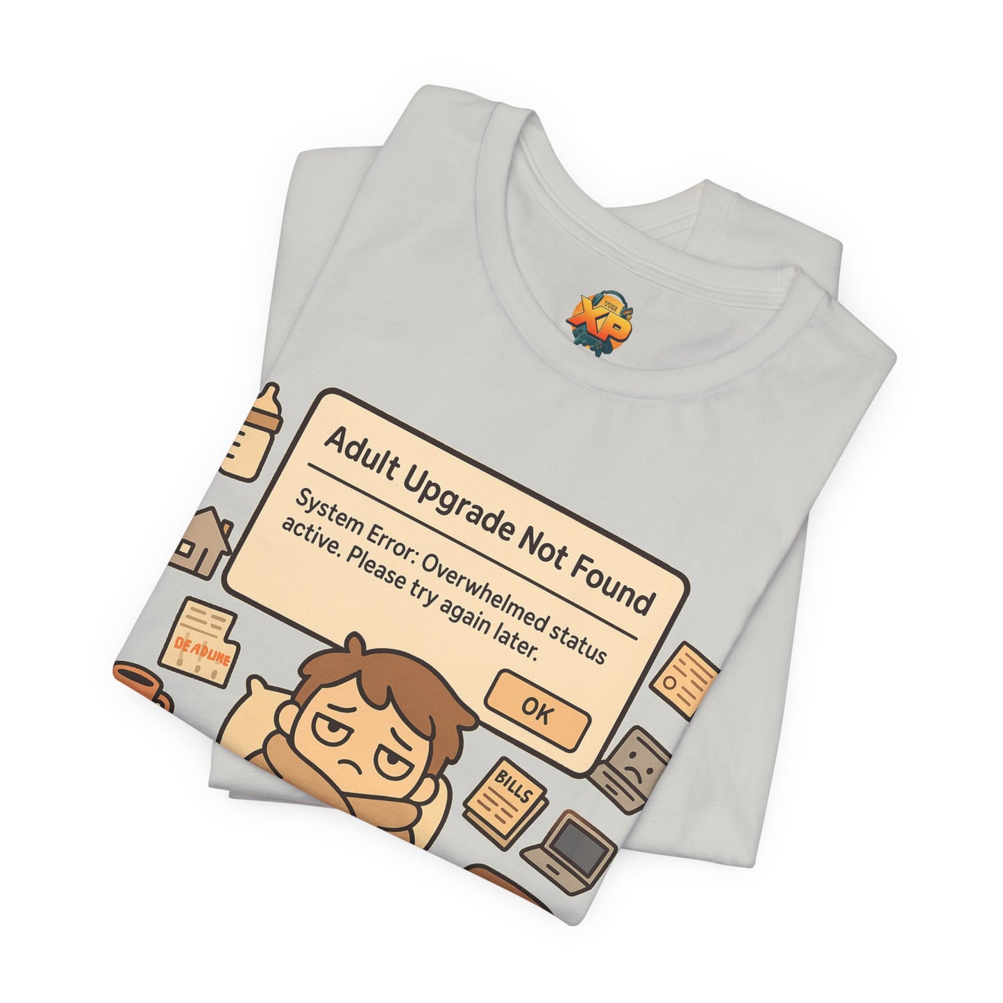 "Adult Upgrade Not Found" - Men's Jersey Short Sleeve Tee