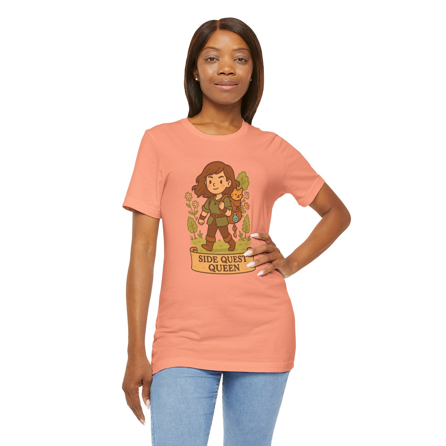 Side Quest Queen - Women's Jersey Short Sleeve Tee