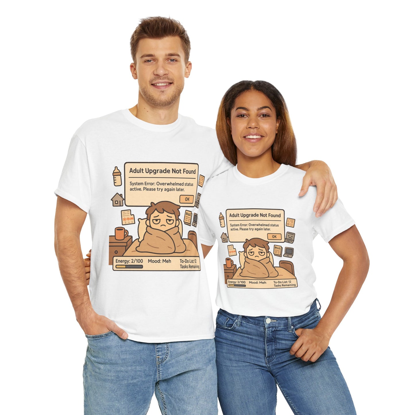 "Adult Upgrade Not Found" - Men's Heavy Cotton Tee