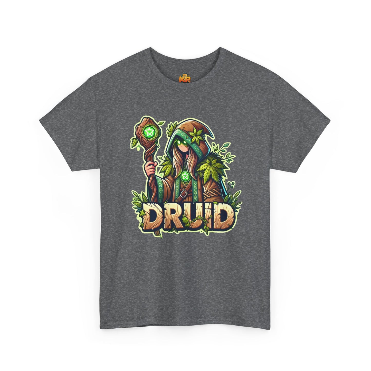 Druid Cartoon - Men's Heavy Cotton Tee