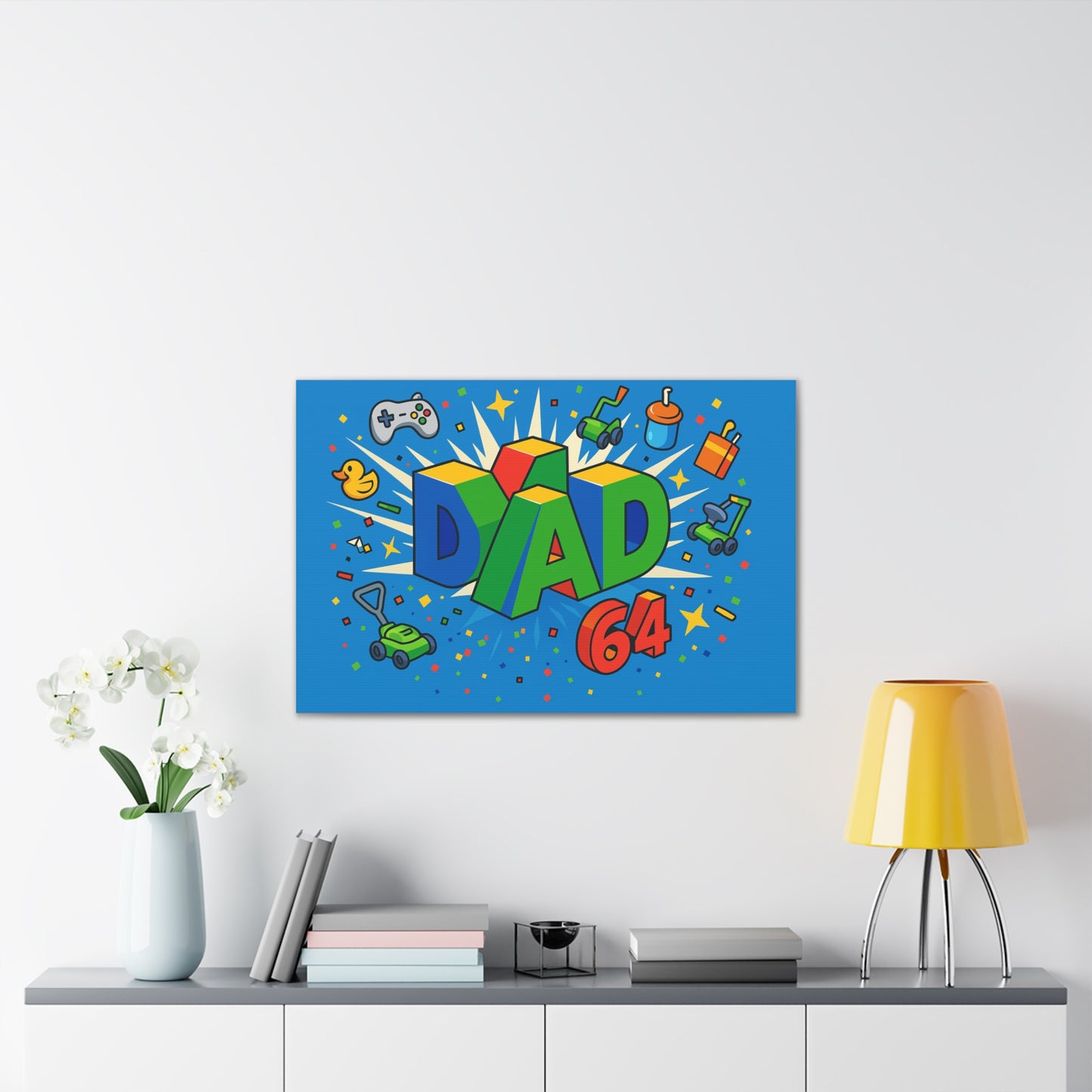 DAD 64 Canvas Art - An N64 Parody