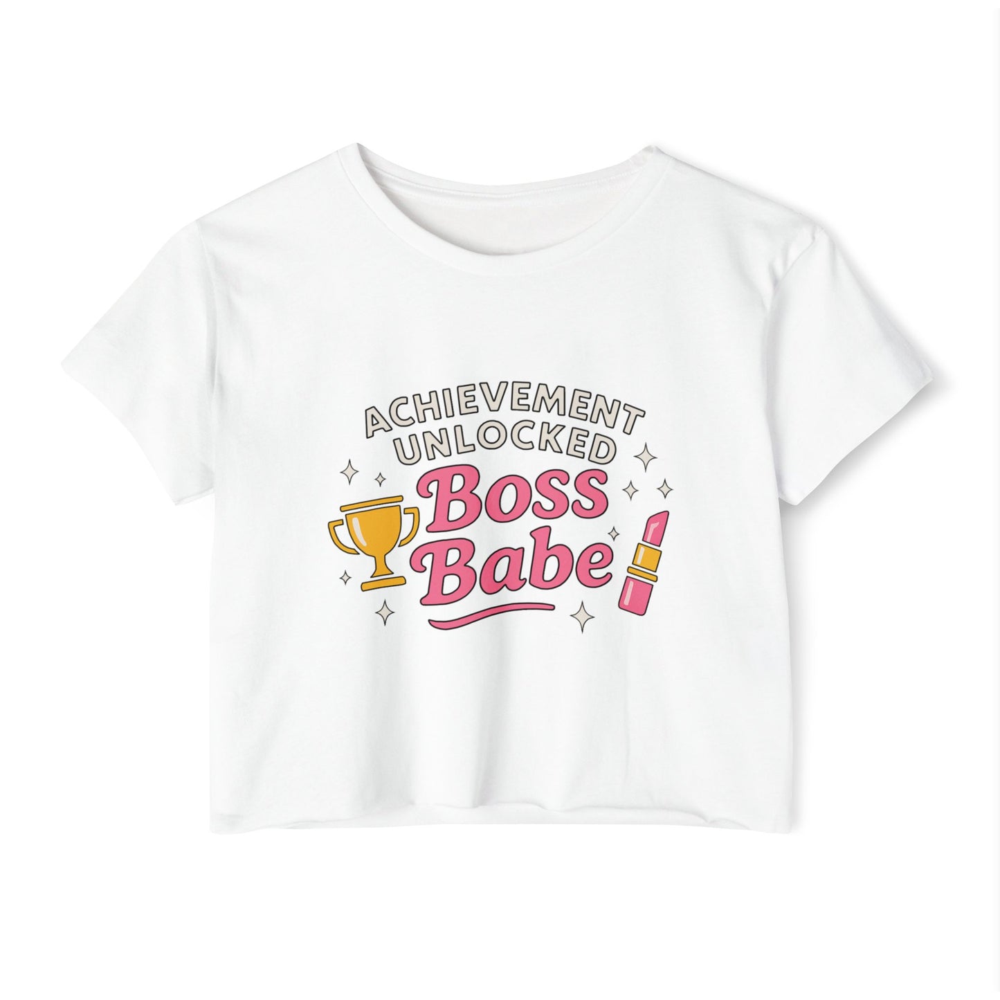 Achievement Unlocked Boss Babe - Women's Festival Crop Top
