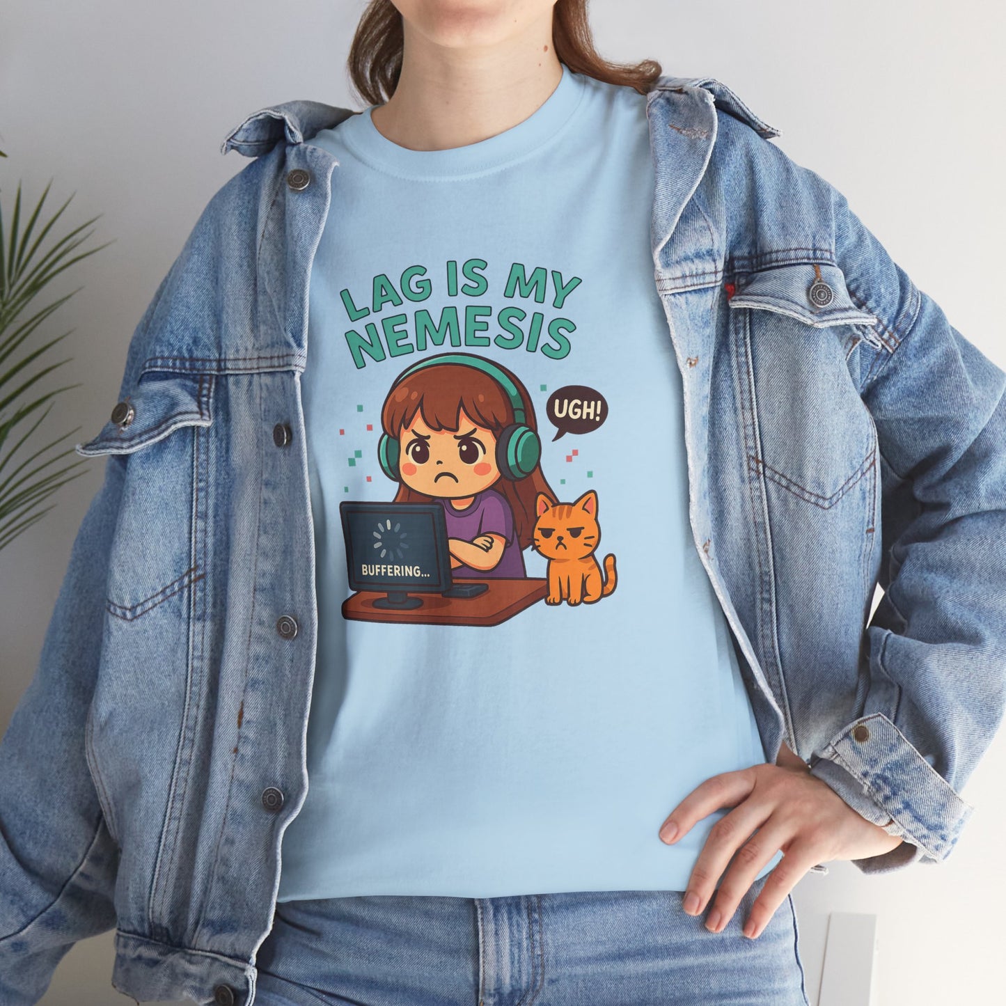Lag is My Nemesis - Women's Heavy Cotton Shirt