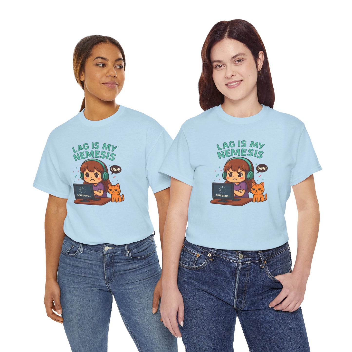 Lag is My Nemesis - Women's Heavy Cotton Shirt