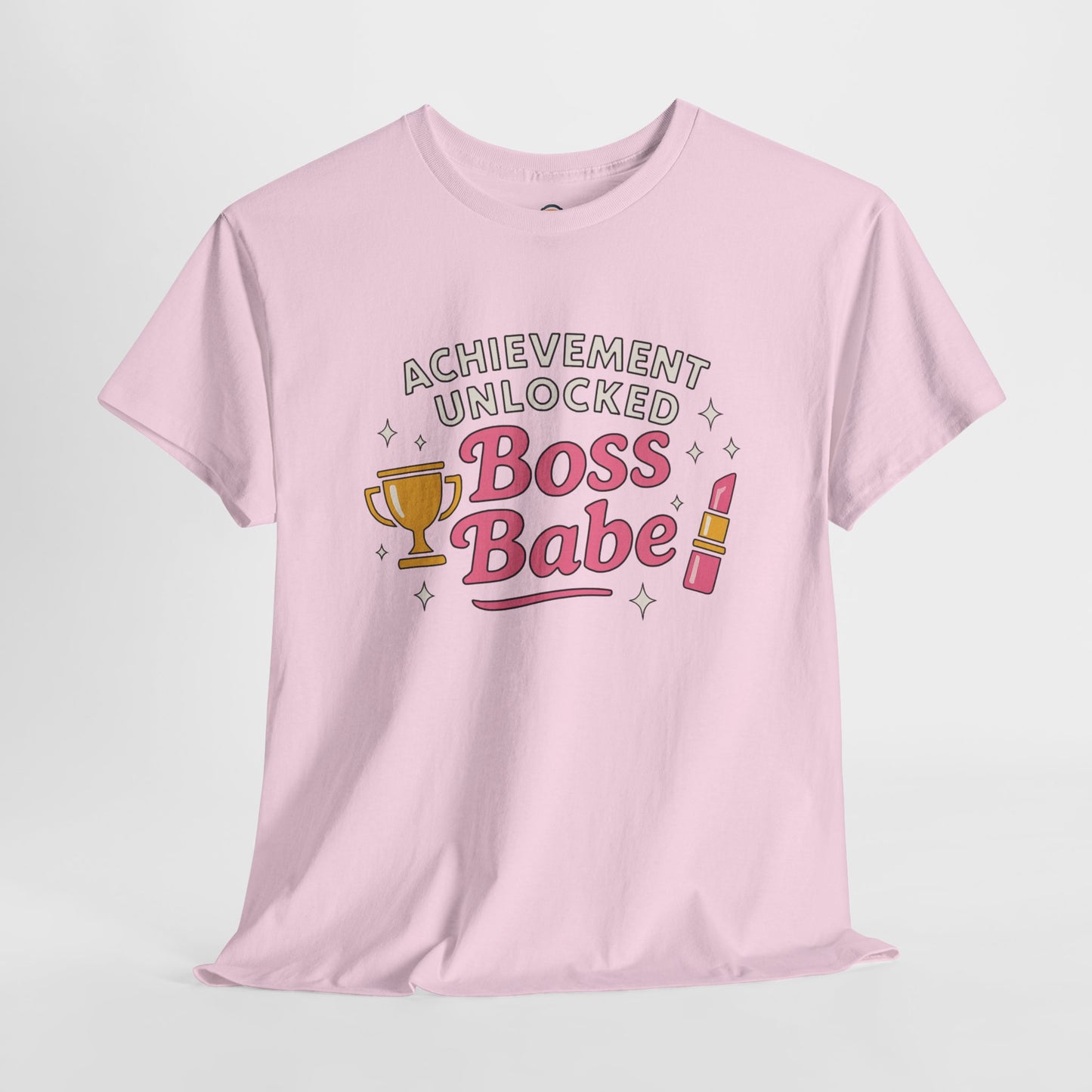 Achievement Unlocked Boss Babe - Women's Heavy Cotton Tee