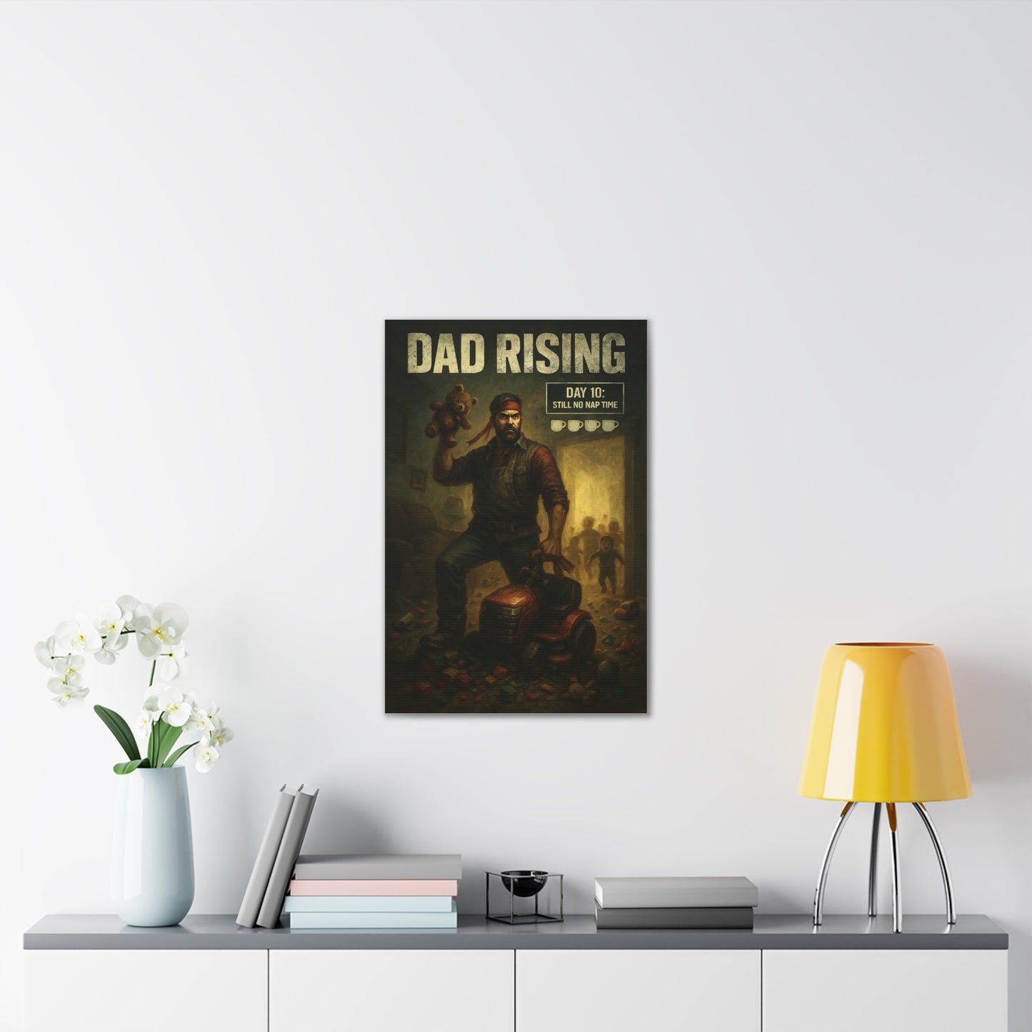 Dad Rising Canvas Art - A Dead Rising Parody