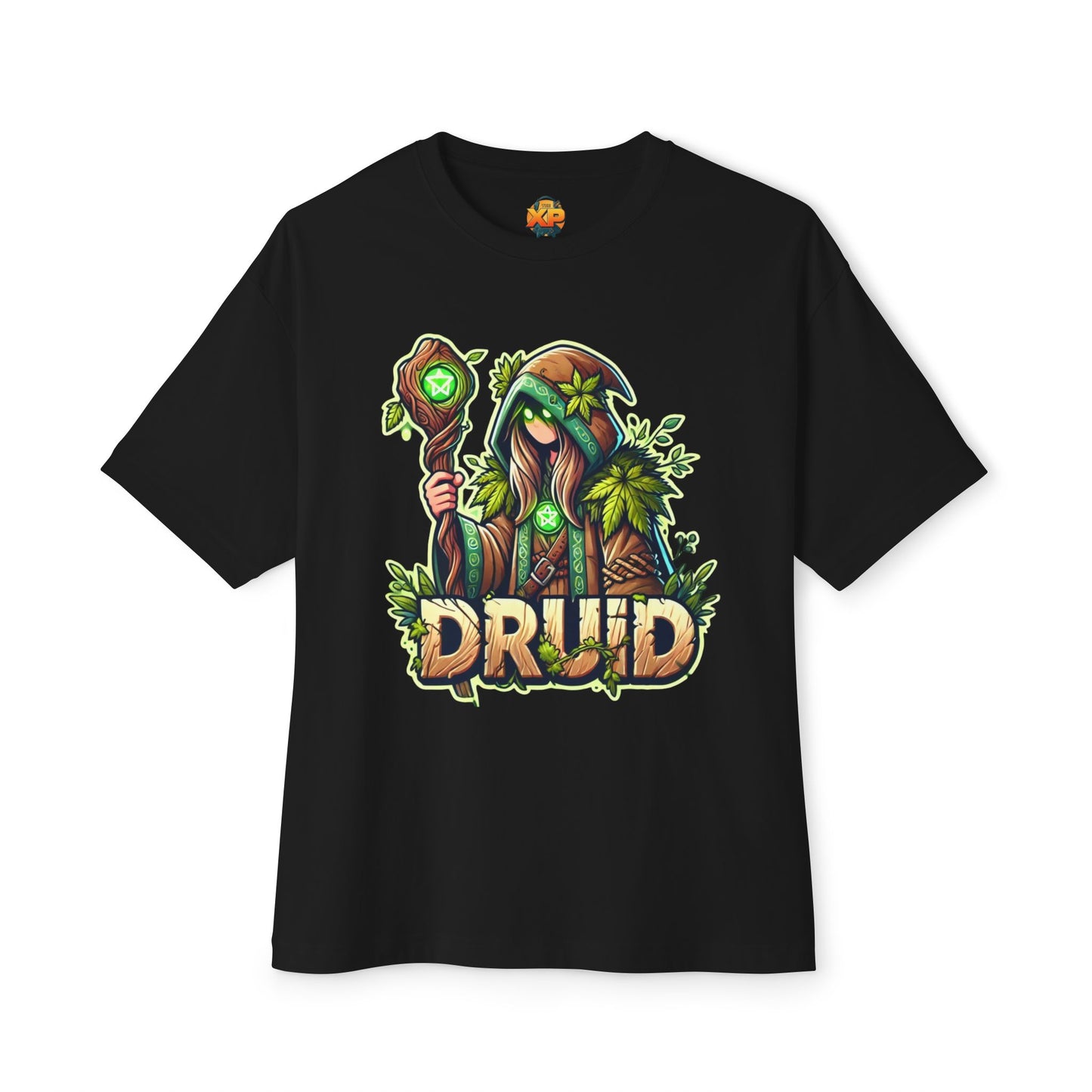 Druid Cartoon - Women's Oversized Boxy Tee