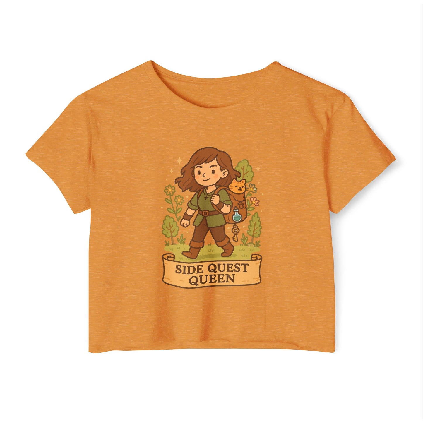 Side Quest Queen - Festival Crop Top