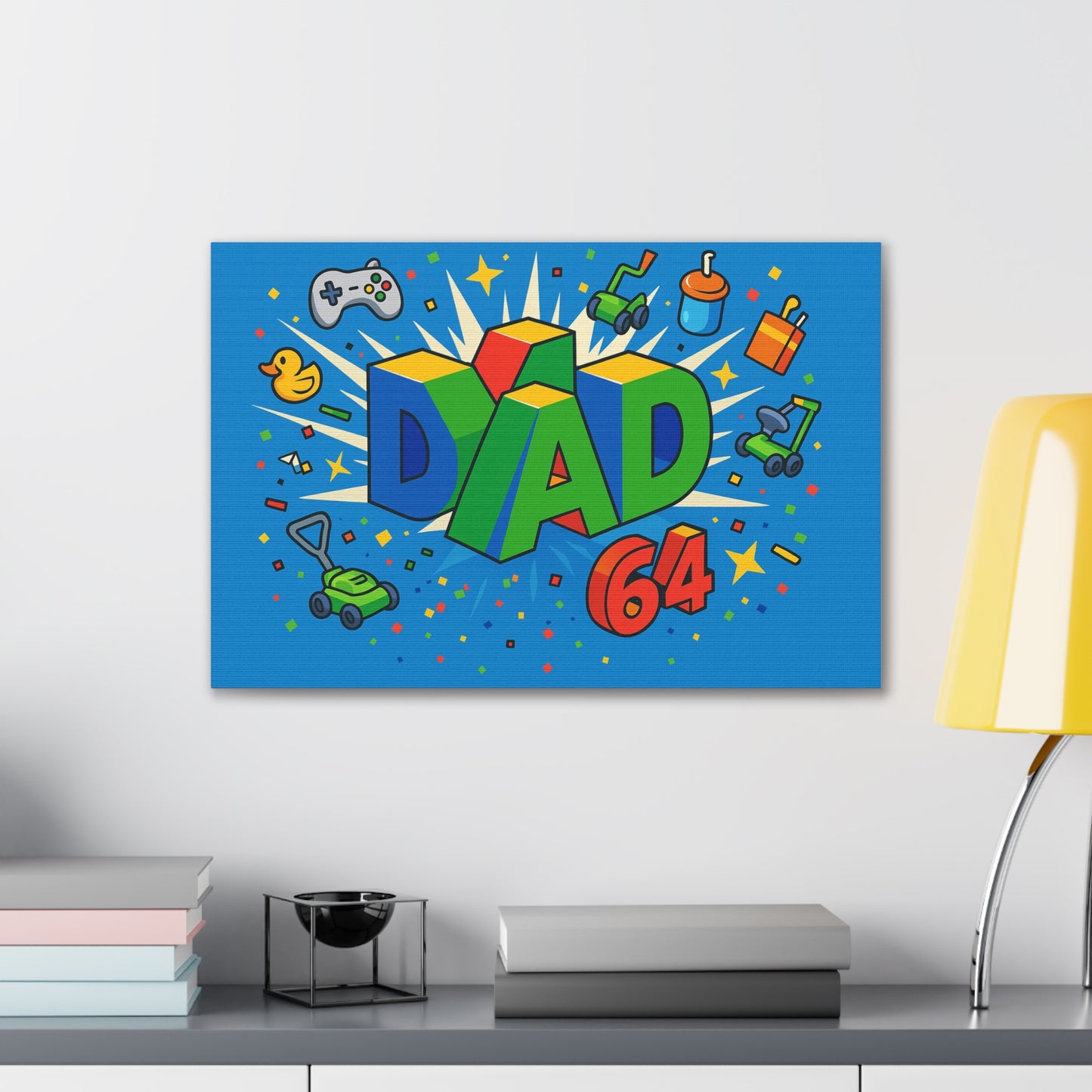 DAD 64 Canvas Art - An N64 Parody