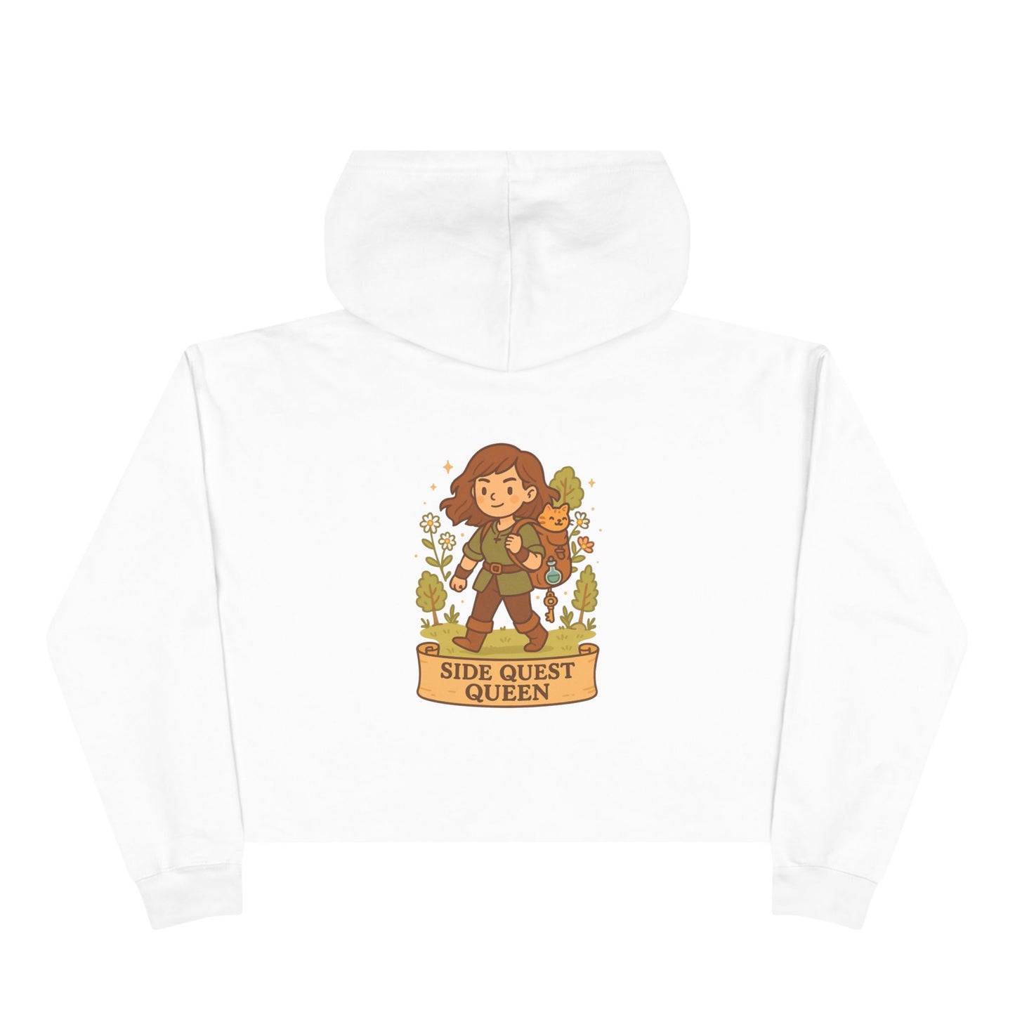 Side Quest Queen - Crop Hoodie