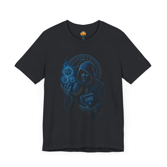 Nerdcore Icons - The Dungeon Master (Blue) - Unisex Jersey Short Sleeve Tee