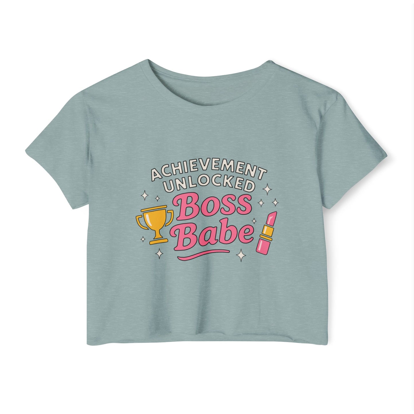 Achievement Unlocked Boss Babe - Women's Festival Crop Top